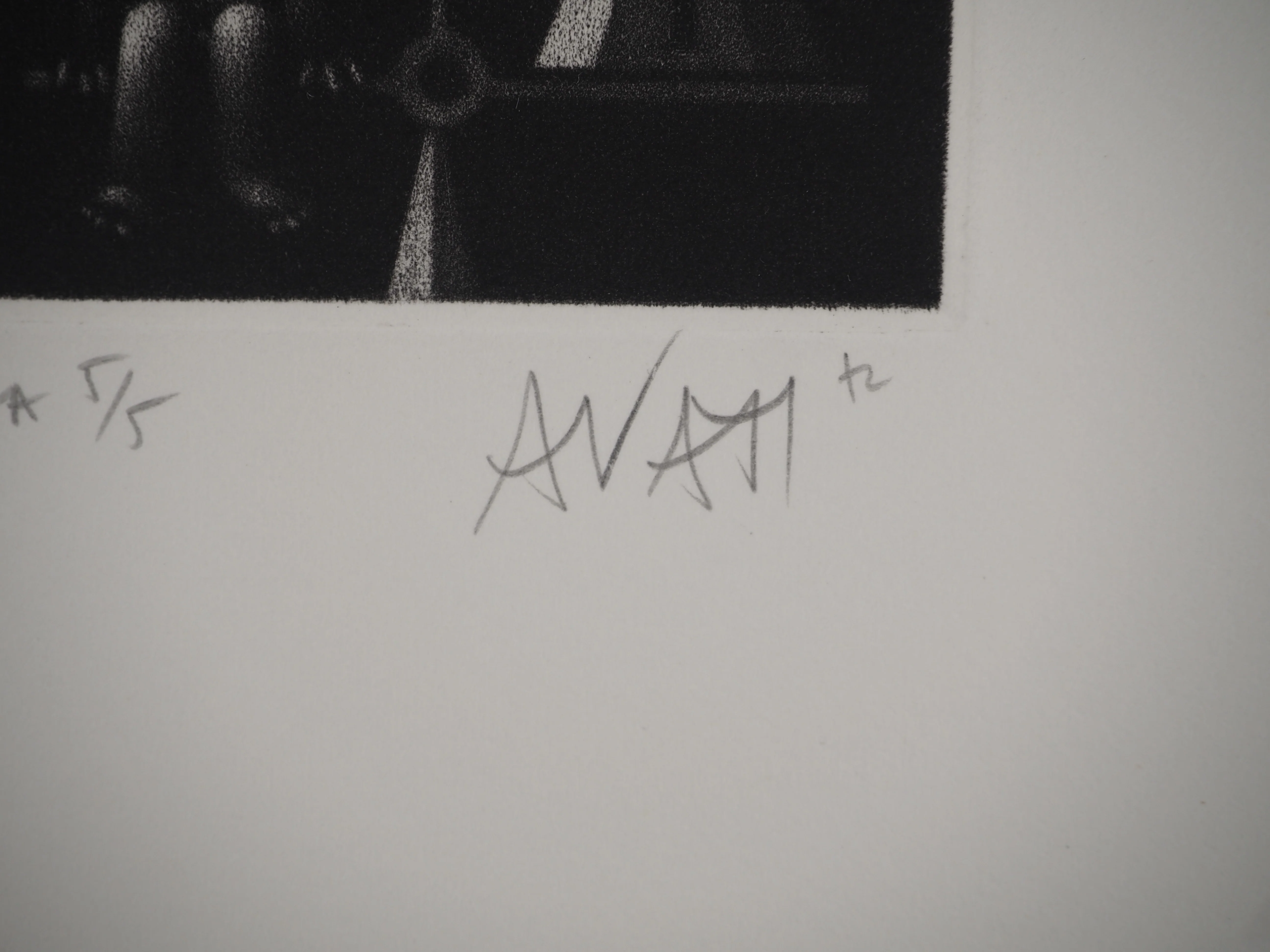 Mario AVATI : La balance, Gravure originale signée - Image 4