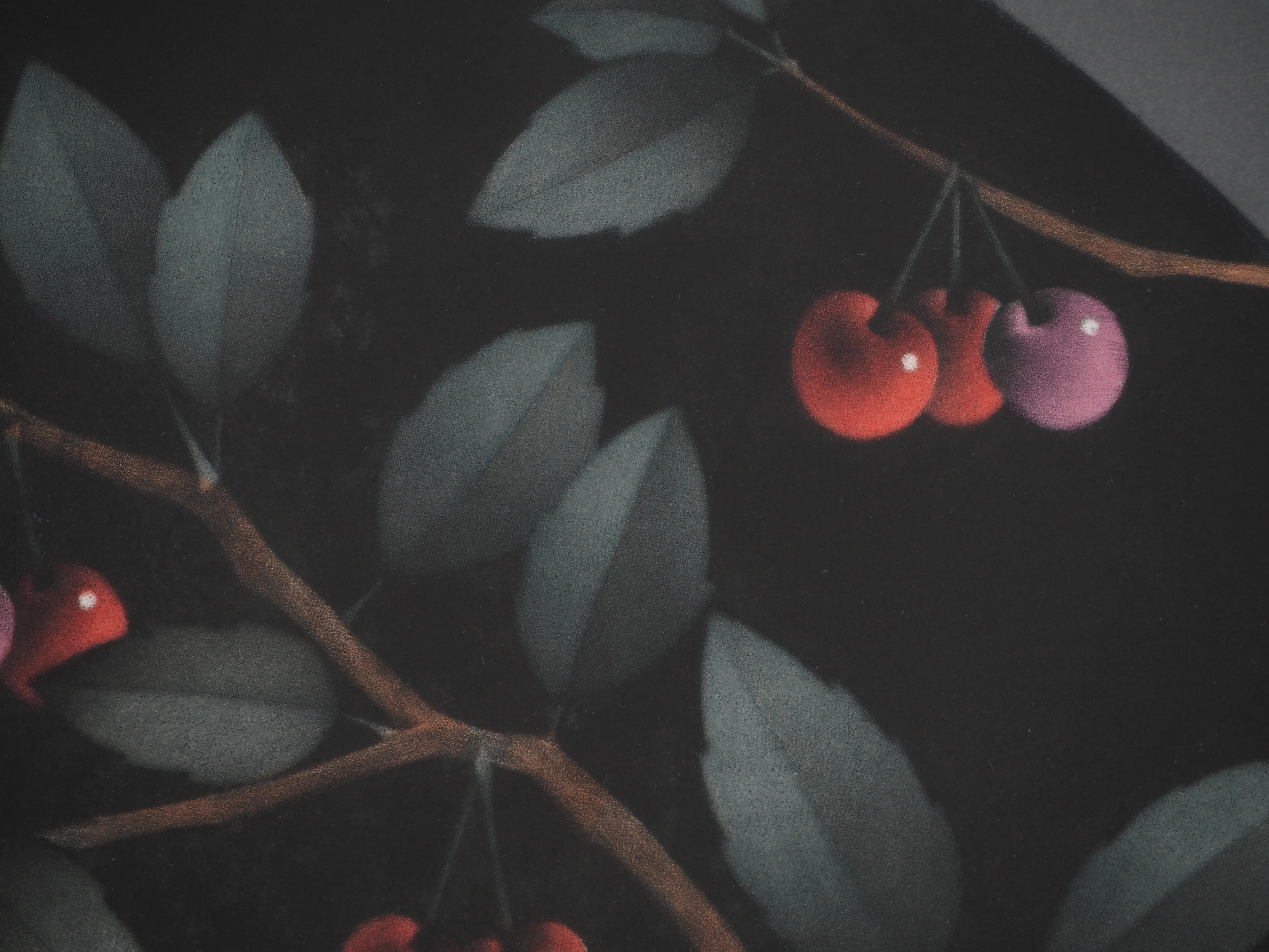 Mario AVATI : Les cerises, Pourquoi bleue, Gravure originale signée - Image 4
