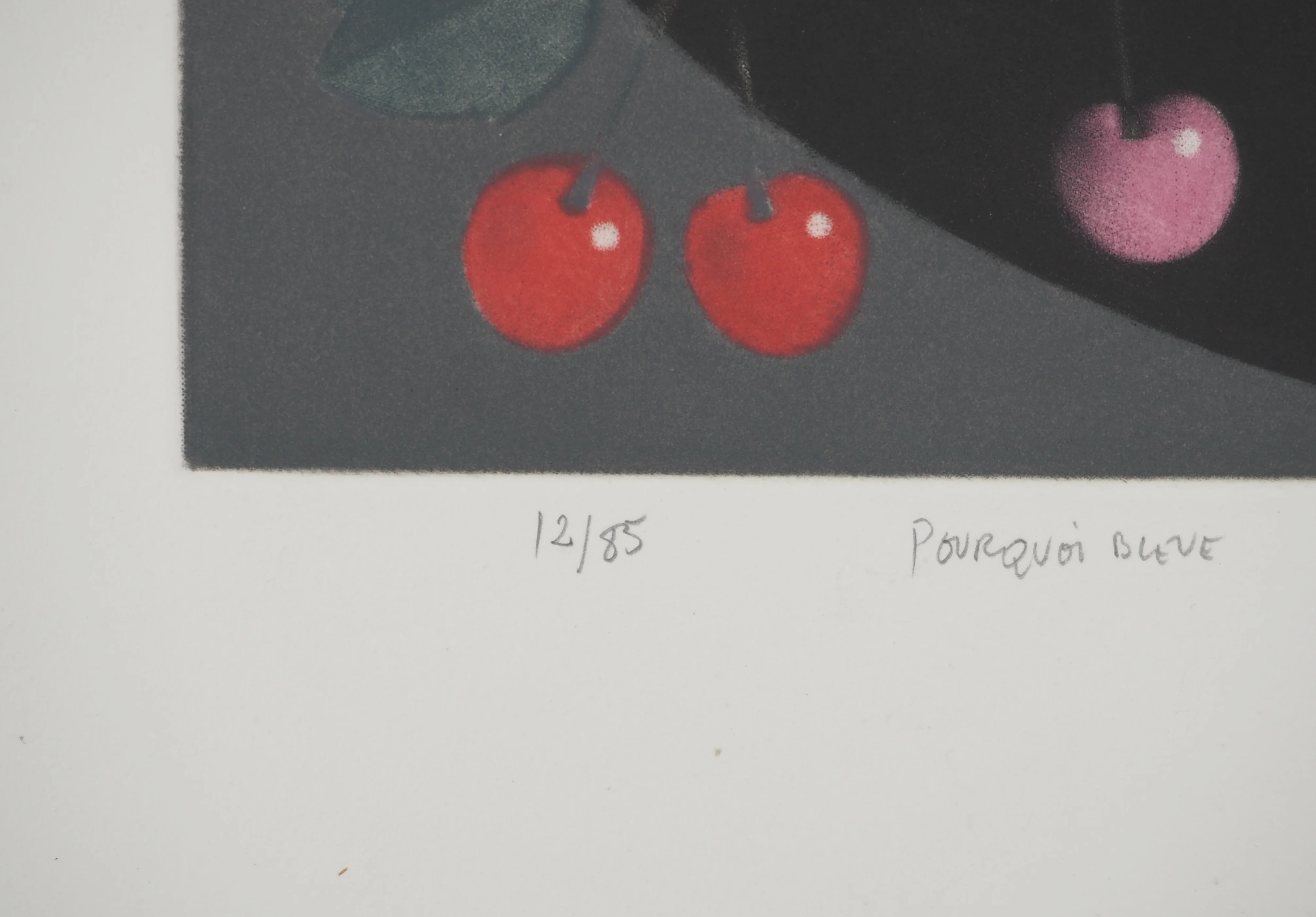 Mario AVATI : Les cerises, Pourquoi bleue, Gravure originale signée - Image 6