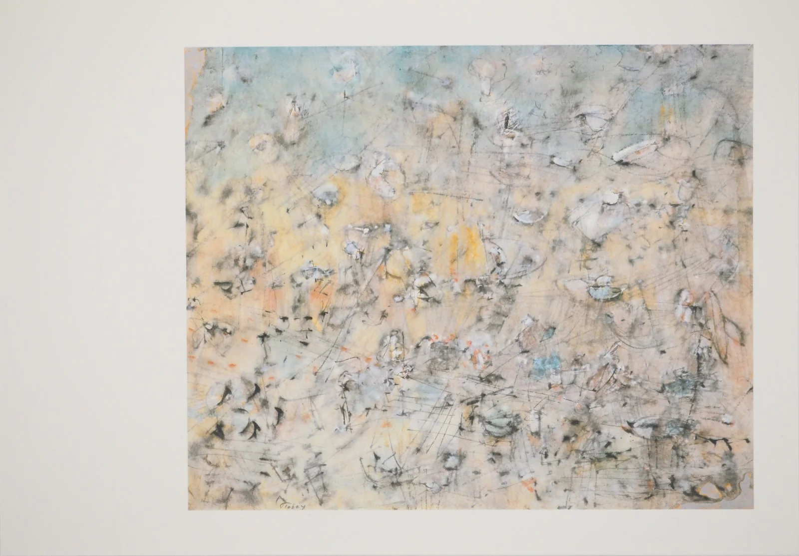 Mark TOBEY : Jardin japonais, Héliogravure signée, 1991 - Image 2