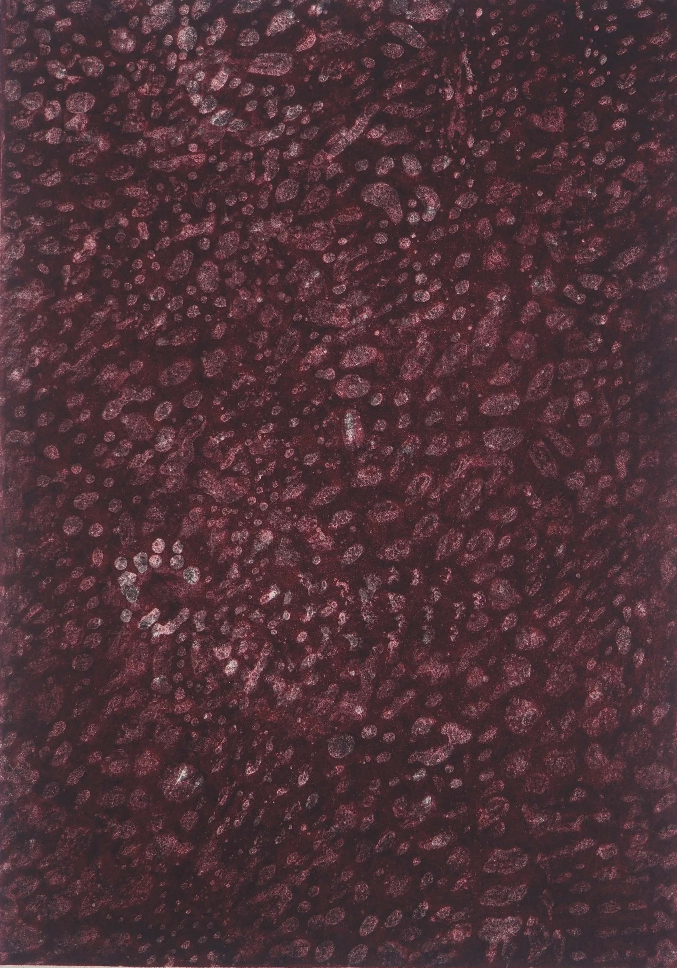 Mark TOBEY : Vibrations pourpres, Lithographie originale signée - Image 2