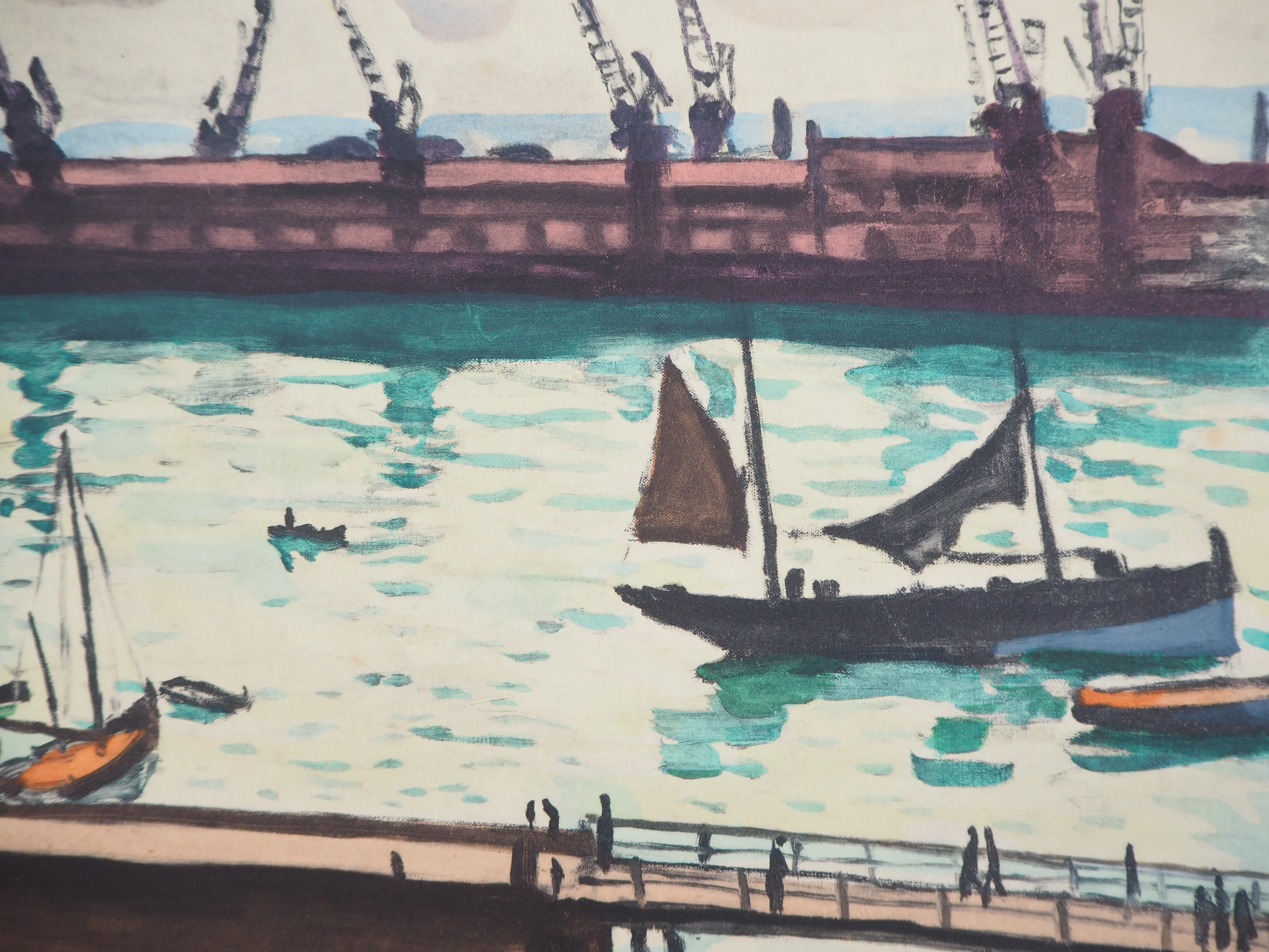 Albert MARQUET : Normandie, le Havre, Lithographie signée - Image 4