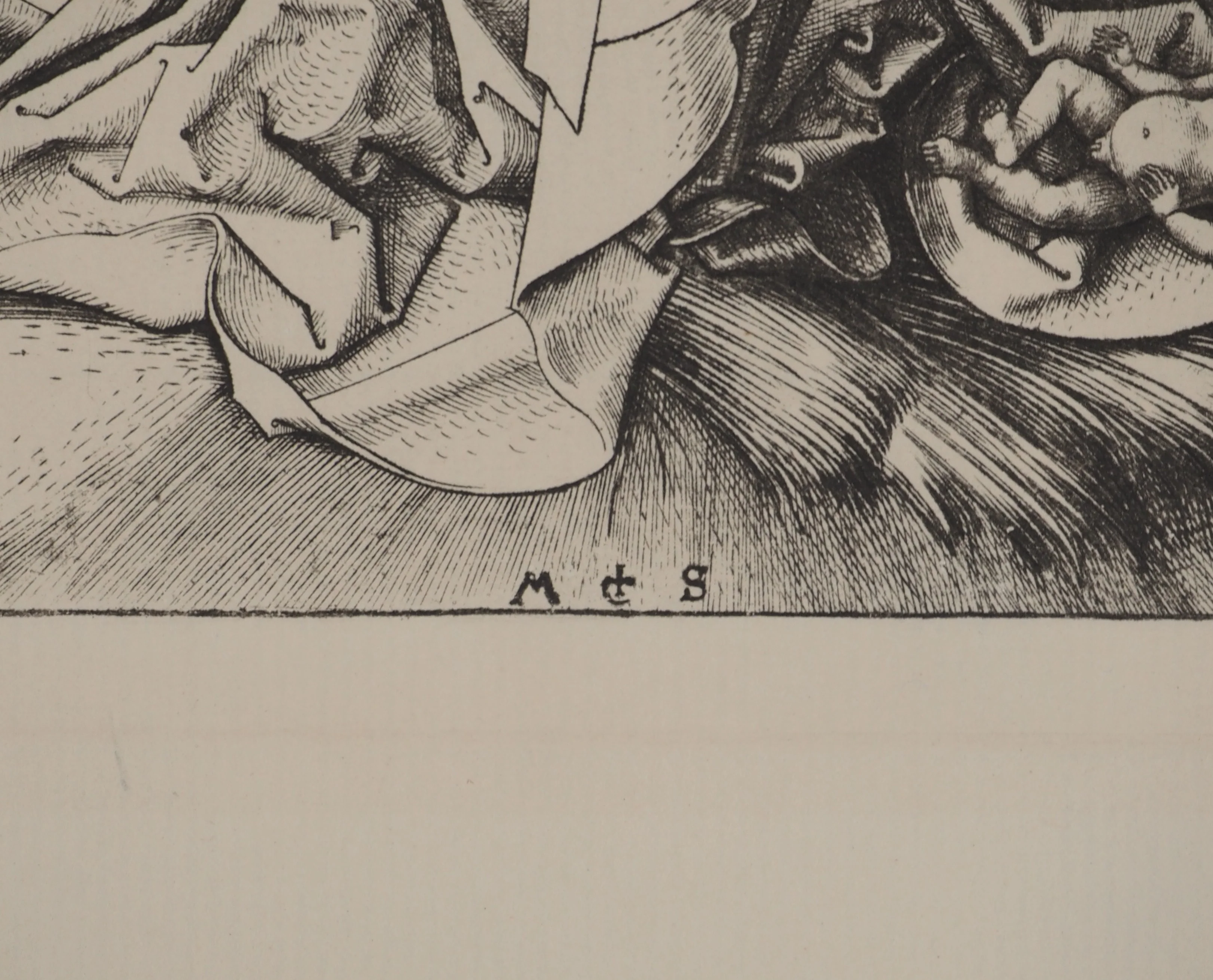 Martin SCHONGAUER : La Nativité, Gravure signée - Image 2