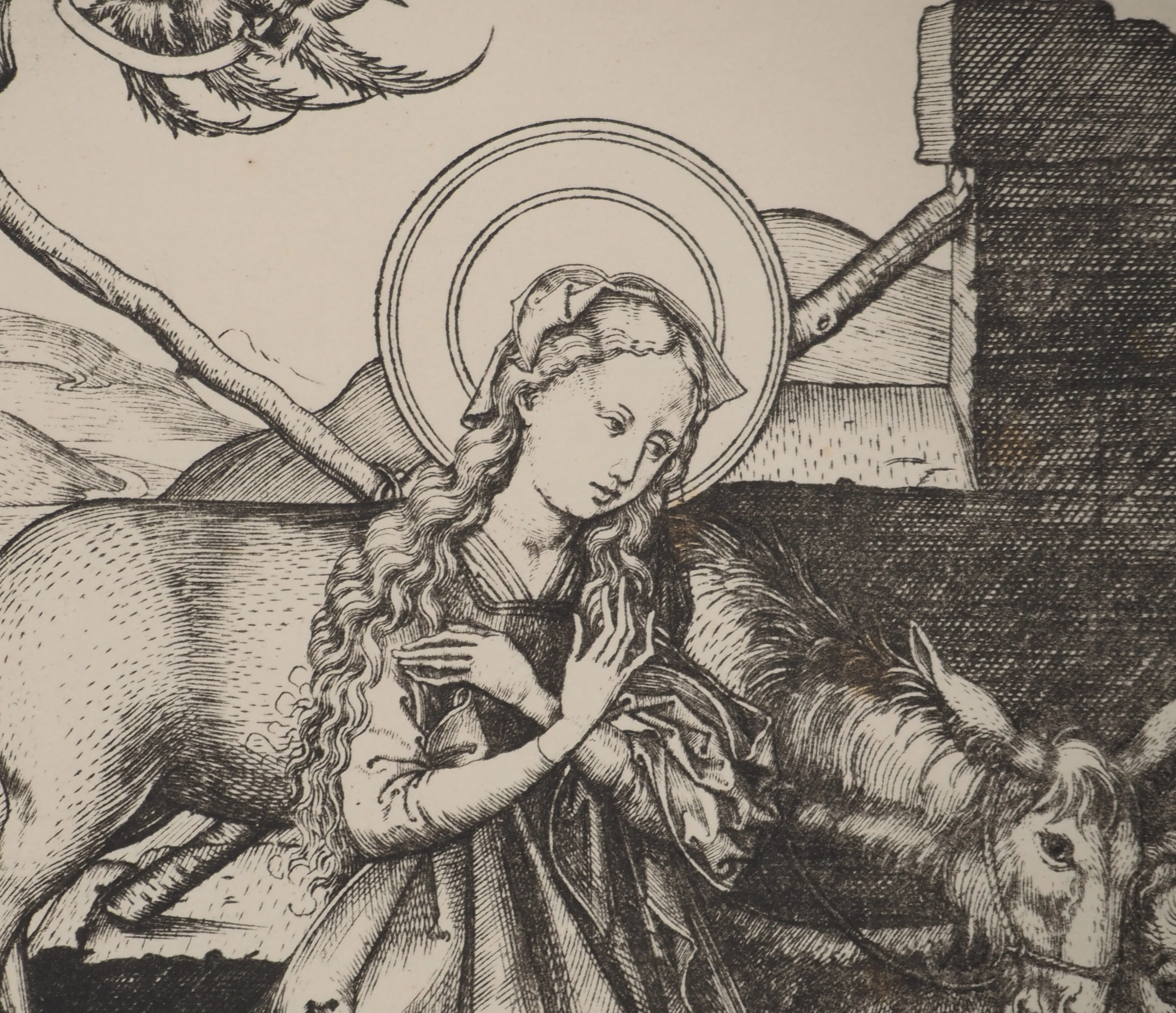 Martin SCHONGAUER : La Nativité, Gravure signée - Image 4