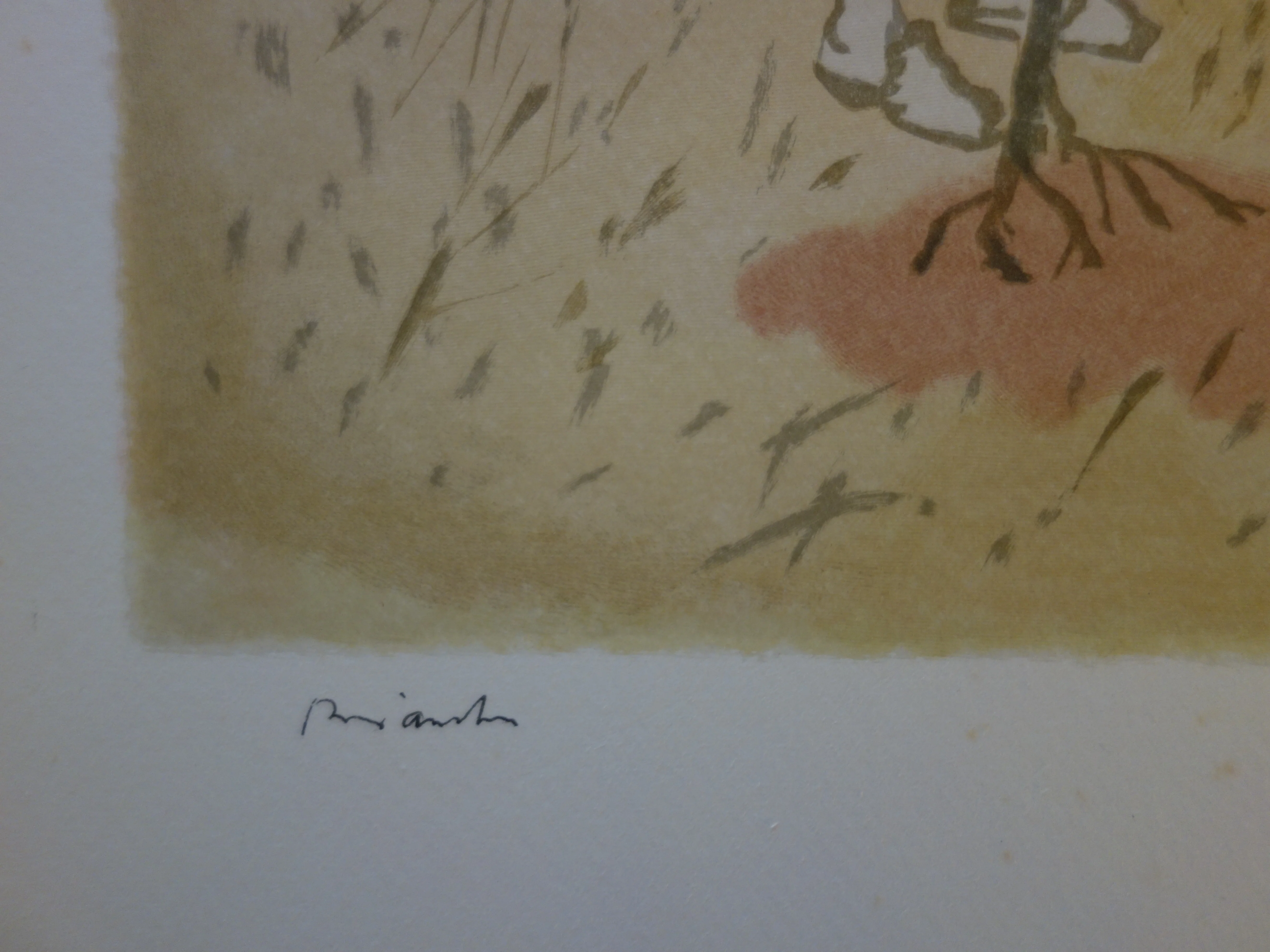 Maurice BRIANCHON : Le vieillard et les trois jeunes hommes, Gravure signée - Image 6