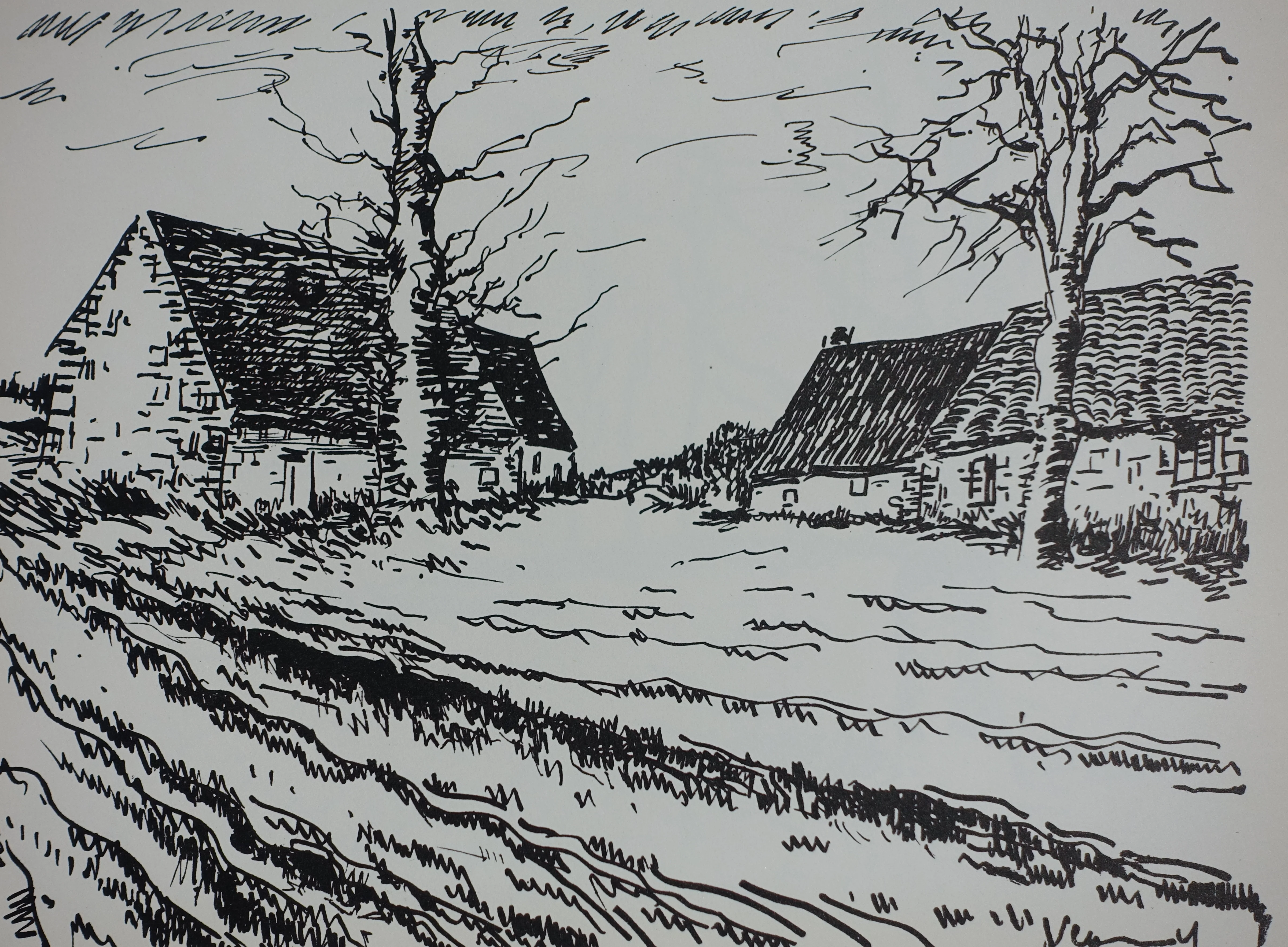 Maurice DE VLAMINCK : Les Challonges, Lithographie originale signée - Image 2