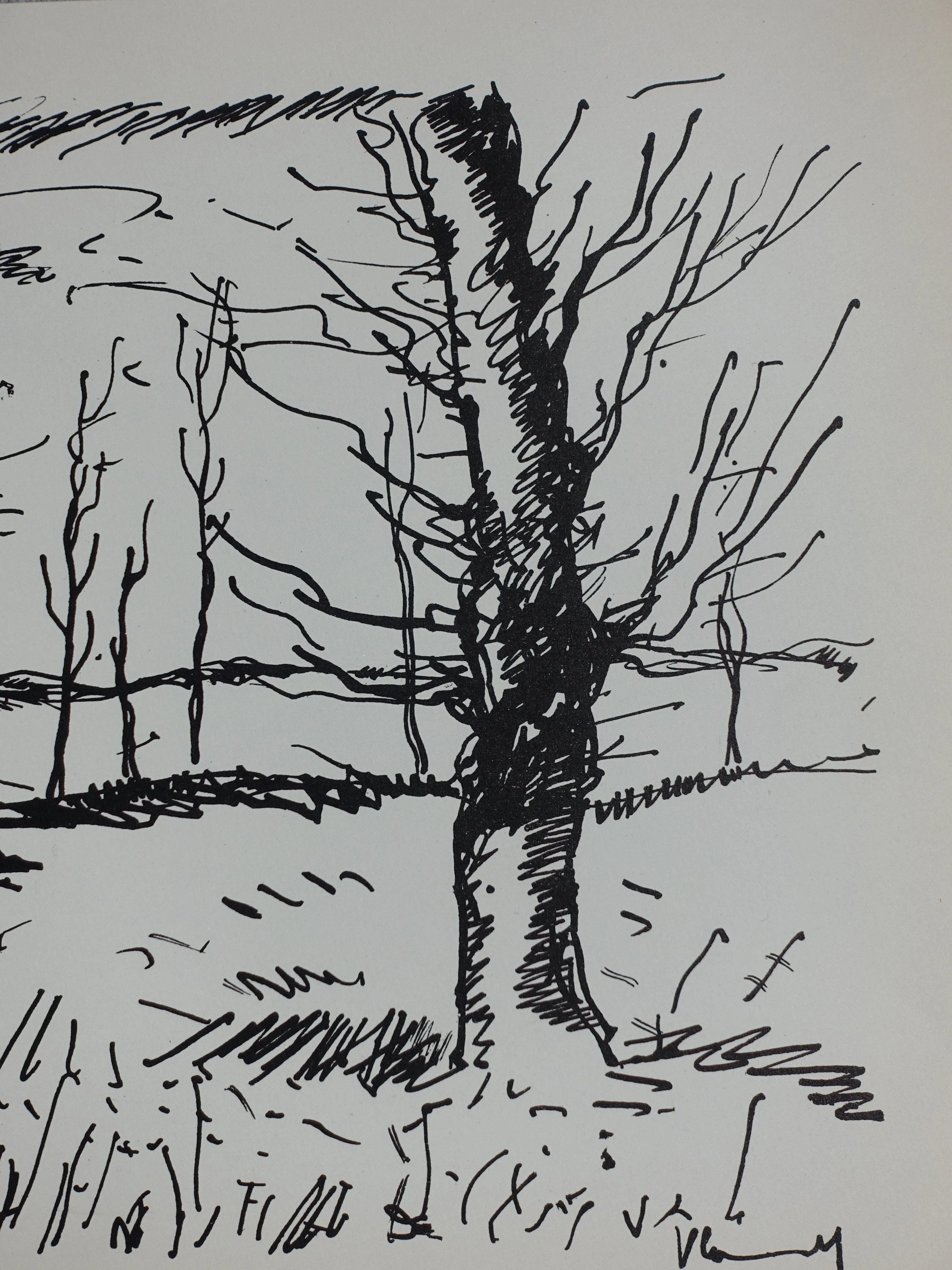 Maurice DE VLAMINCK : Normandie, Vallée de l'Avre, Lithographie originale signée - Image 2