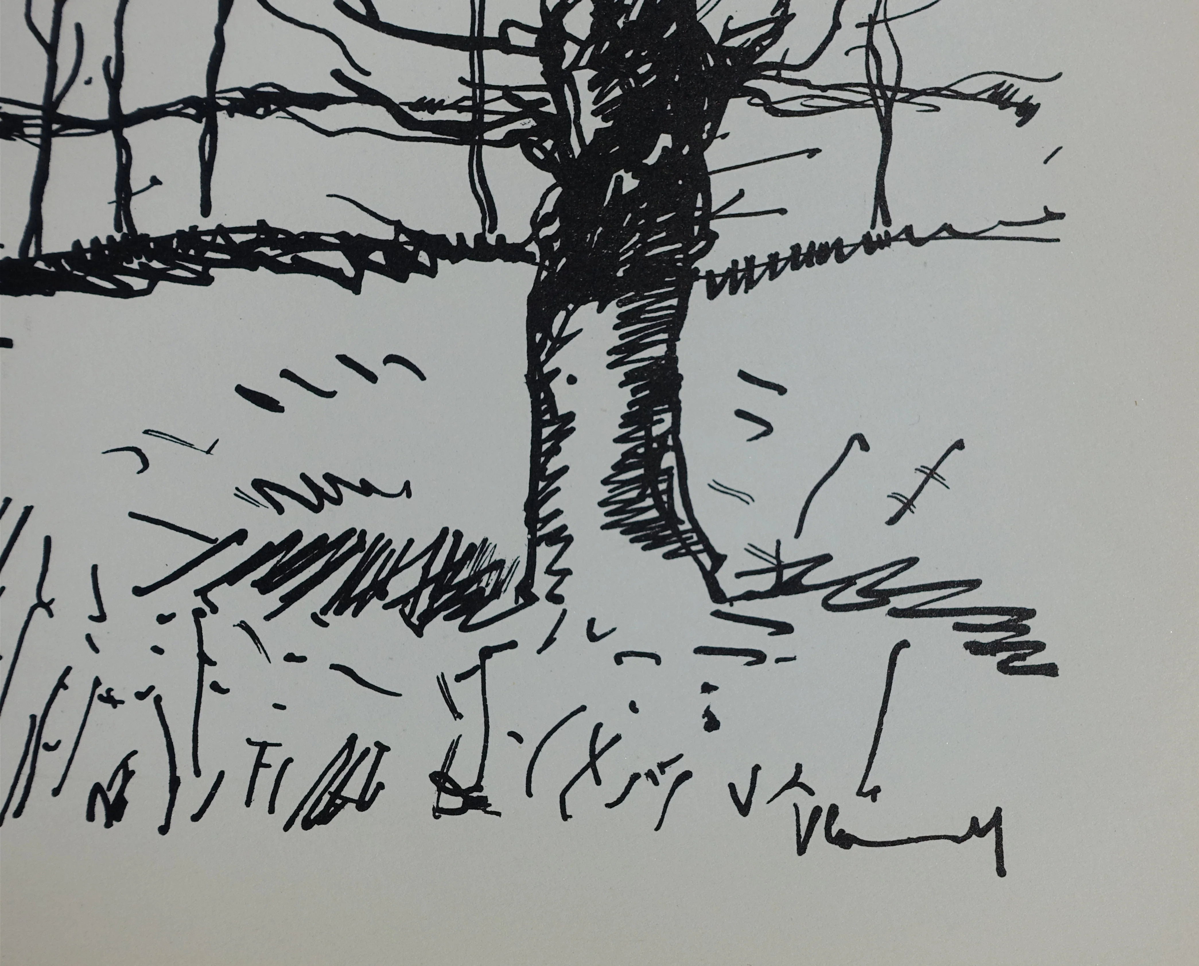 Maurice DE VLAMINCK : Normandie, Vallée de l'Avre, Lithographie originale signée - Image 3