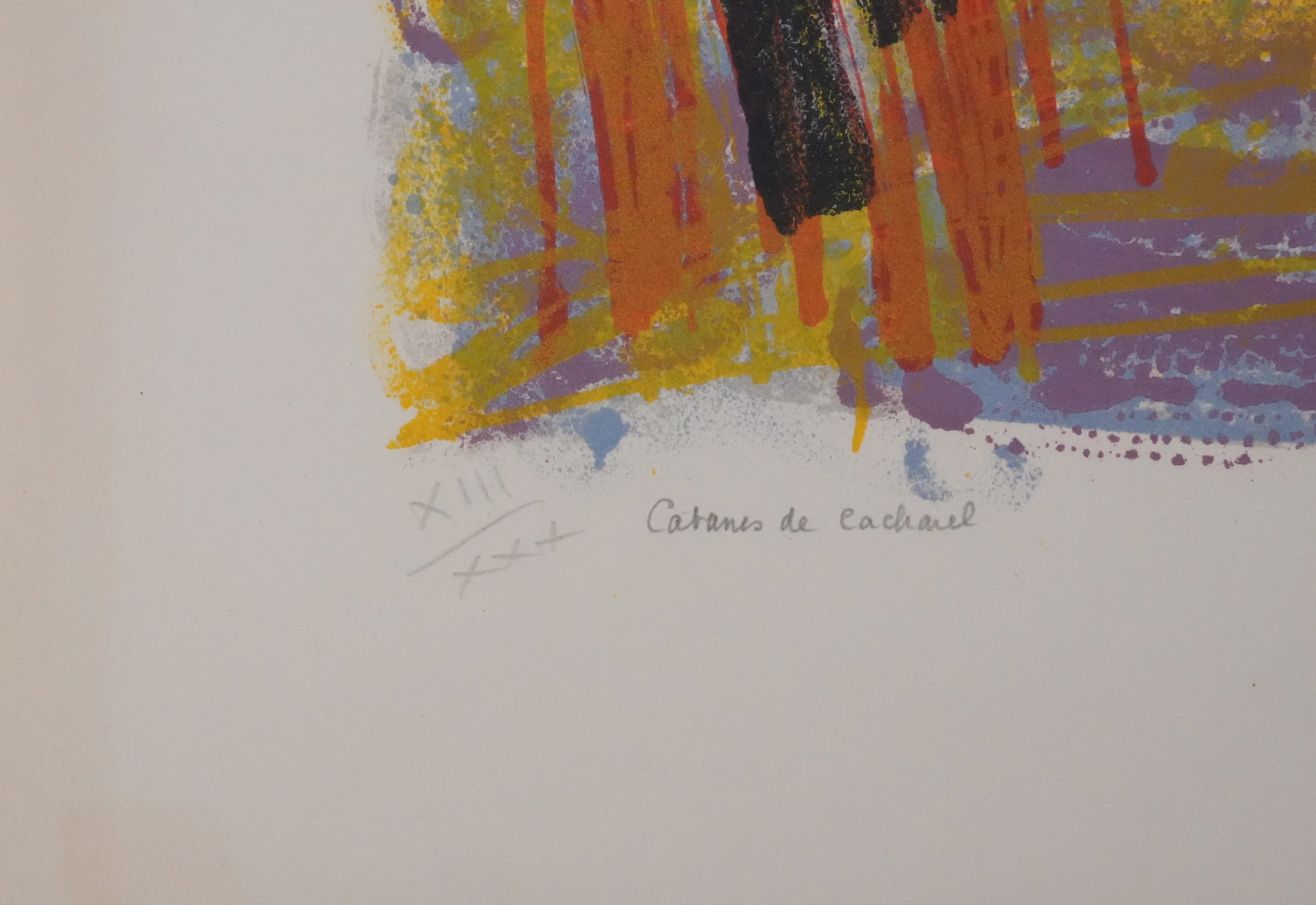 Maurice Elie SARTHOU : Camargue, Cabane de Cacharel, Lithographie originale signée - Image 4