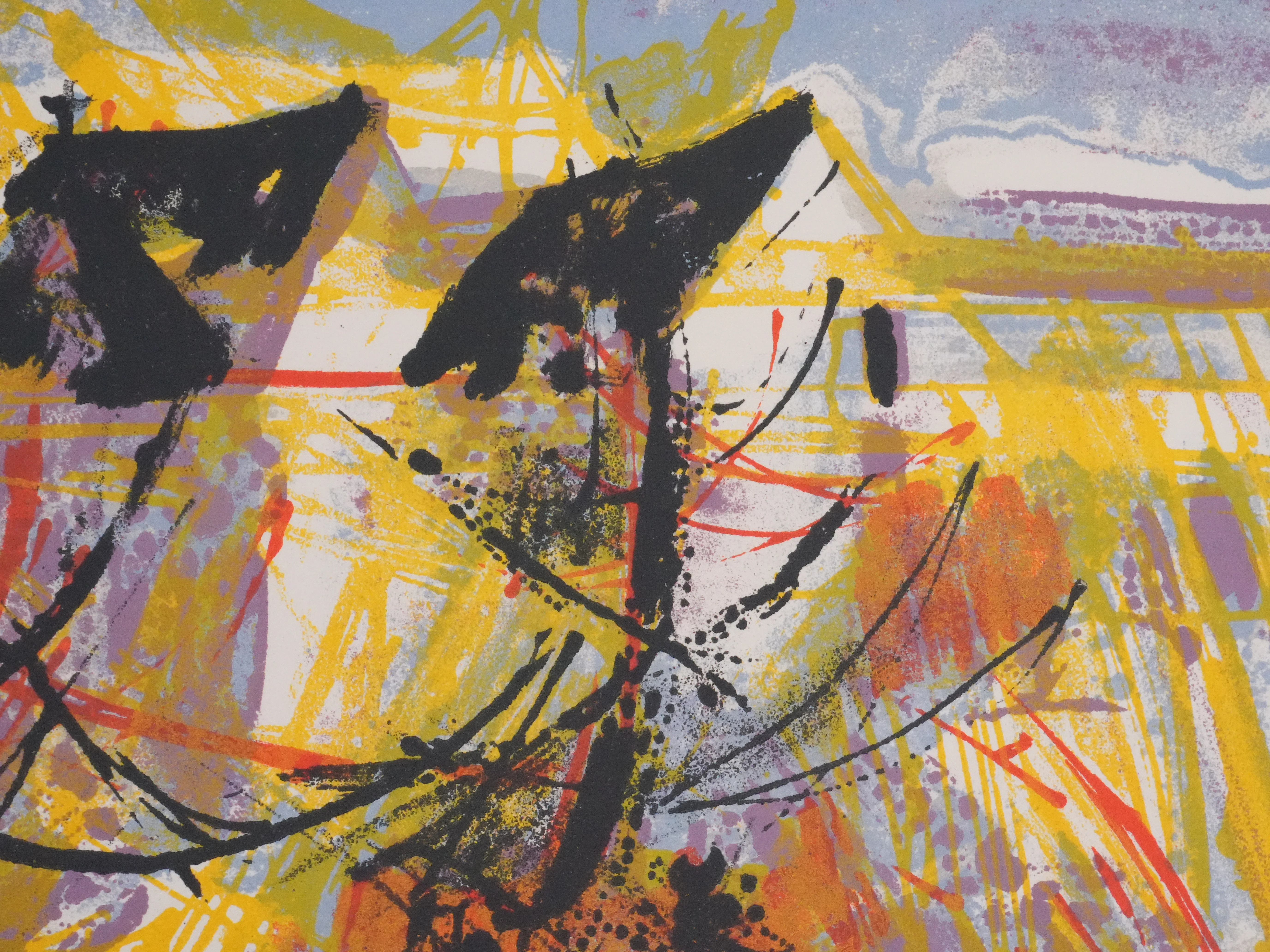 Maurice Elie SARTHOU : Camargue, Cabane de Cacharel, Lithographie originale signée - Image 8