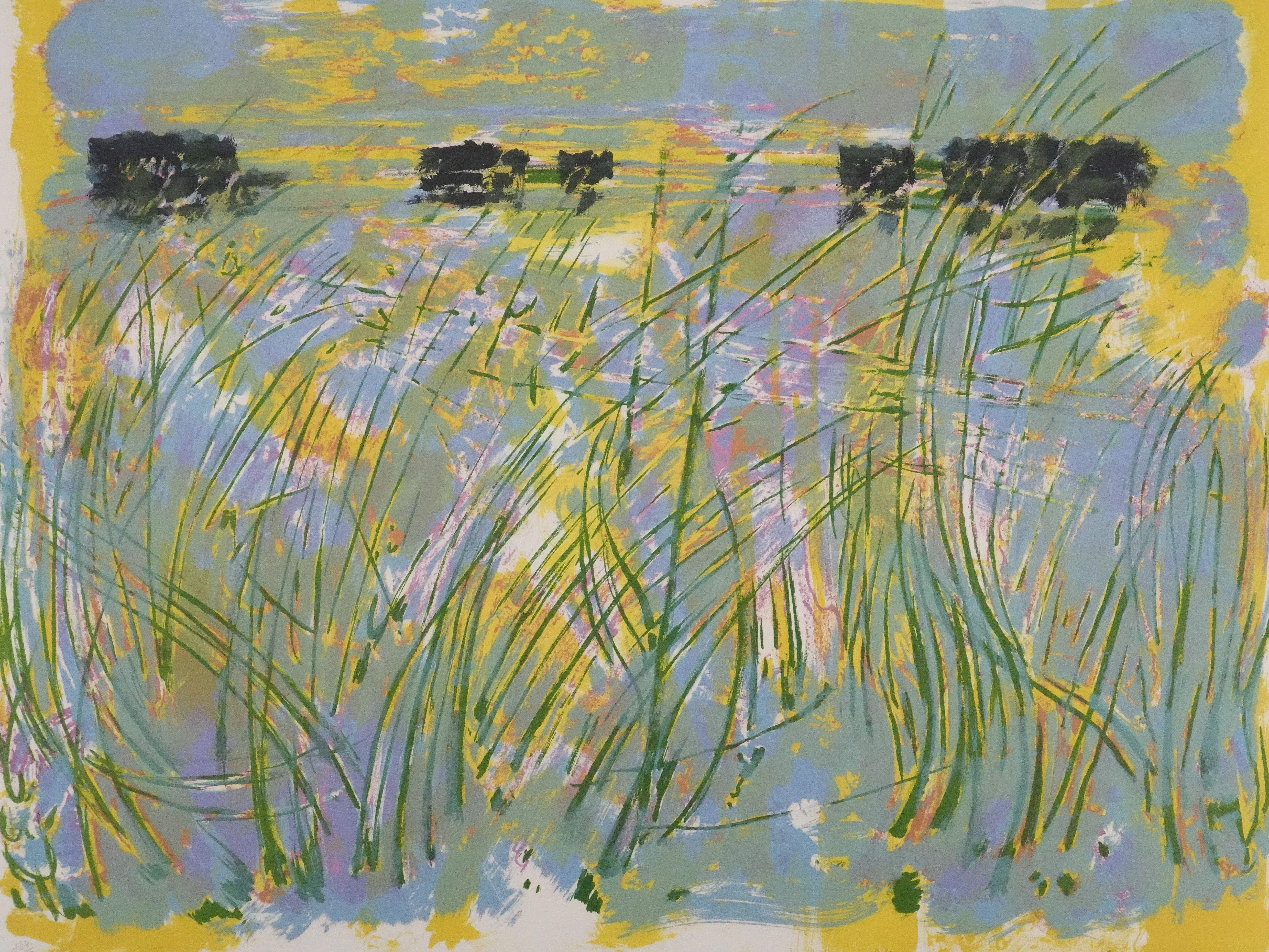 Maurice Elie SARTHOU : Les roseaux verts, Lithographie originale signée - Image 2