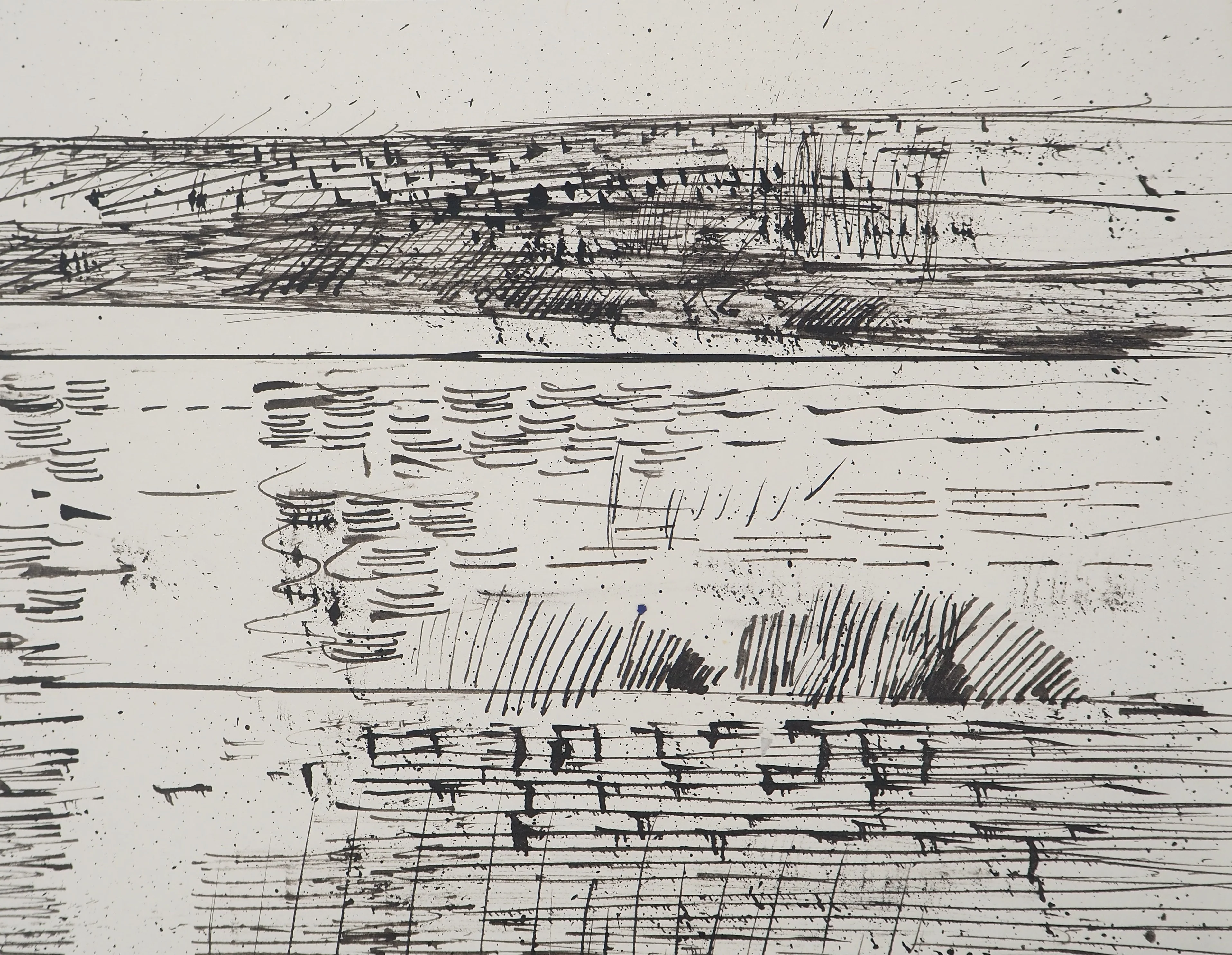 Maurice GENIS : Paysage abstrait, Dessin original signé - Image 5