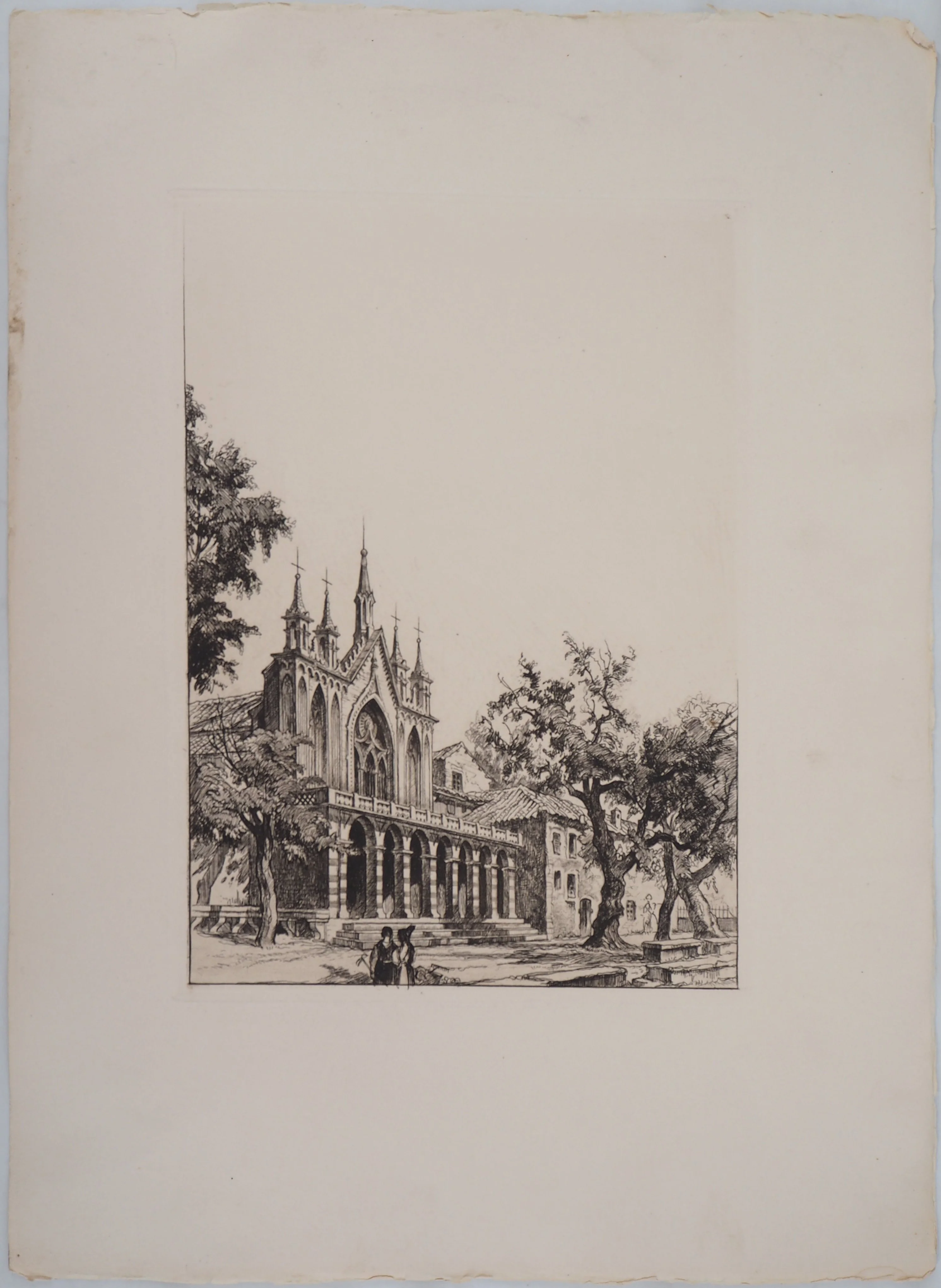 Maurice ROBERT : Vues du village, Lot de cinq gravures - Image 5