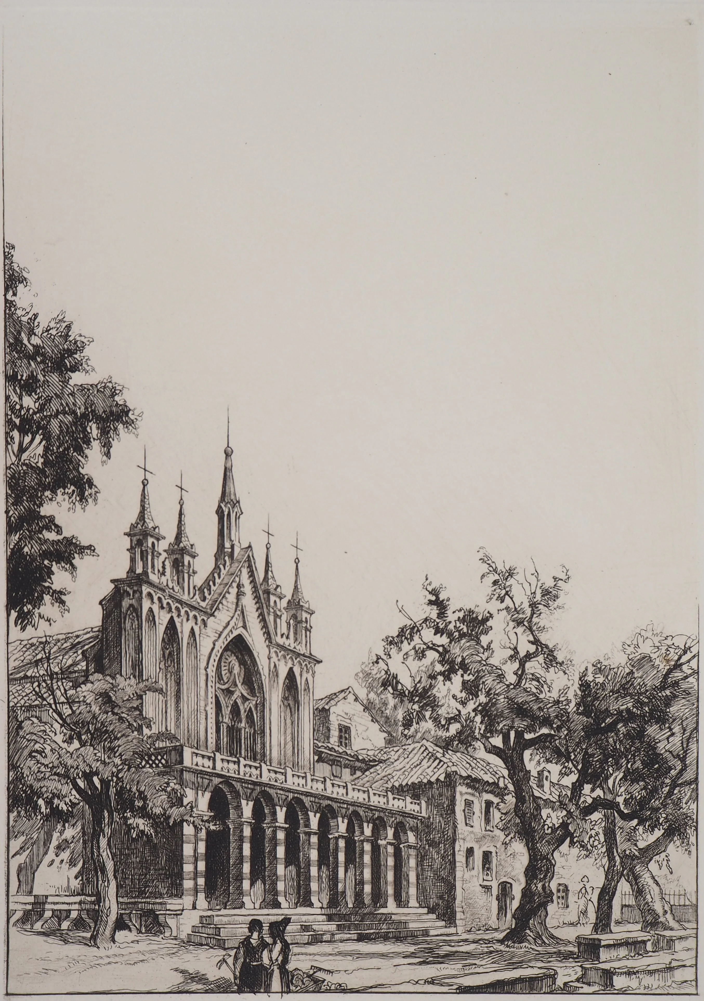 Maurice ROBERT : Vues du village, Lot de cinq gravures - Image 6