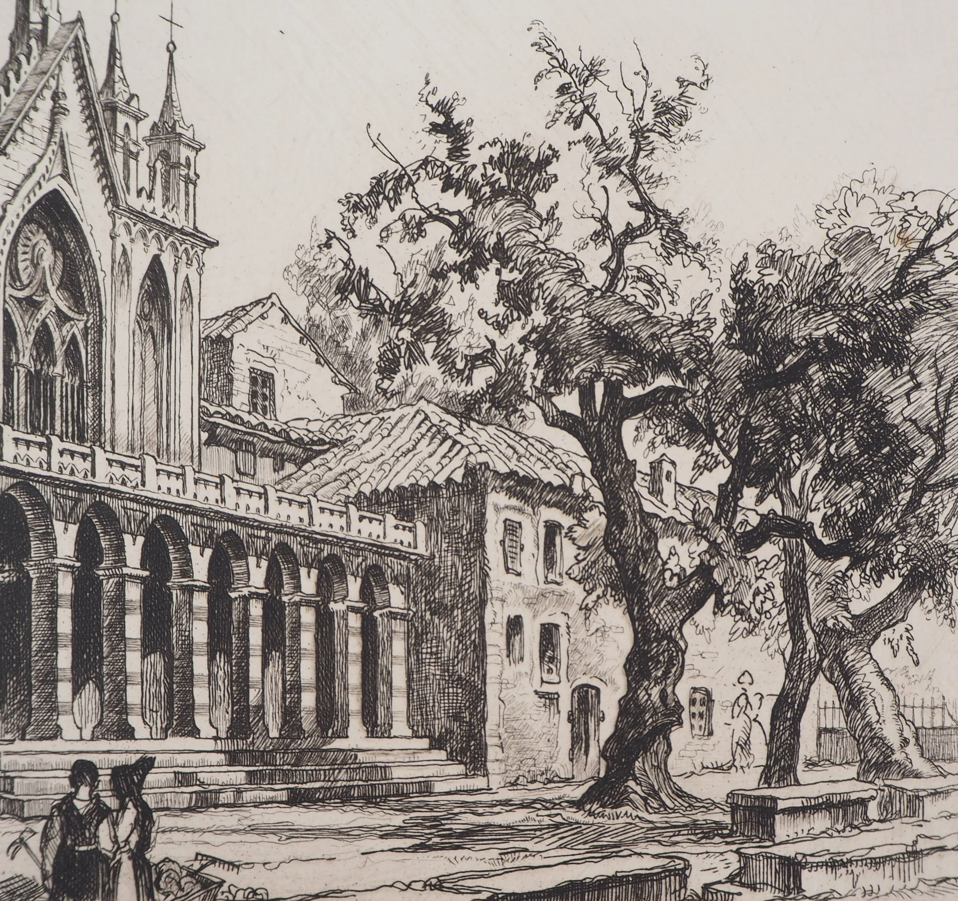 Maurice ROBERT : Vues du village, Lot de cinq gravures - Image 7