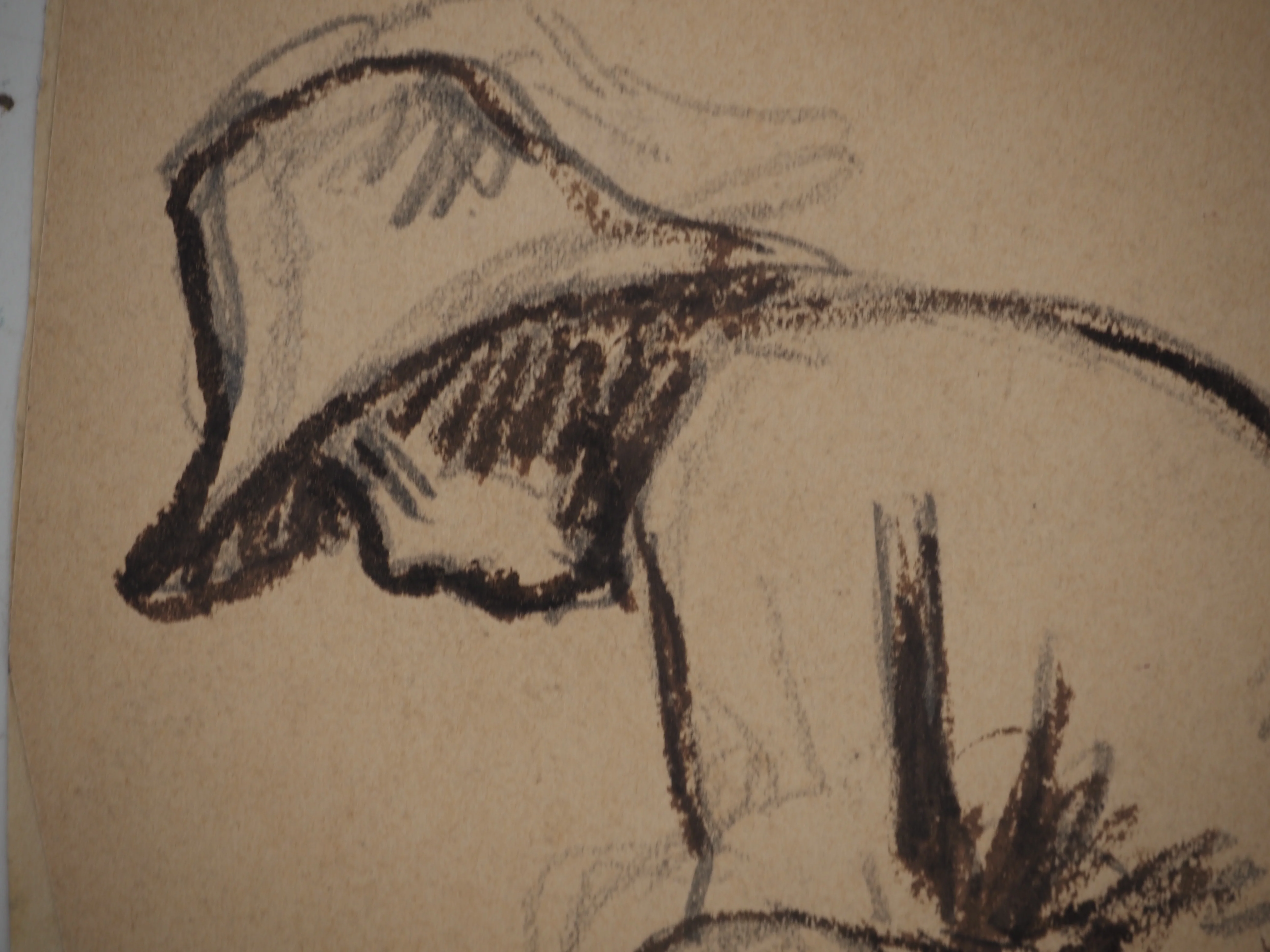 Maximilien LUCE : Après la baignade, Dessin original signé - Image 4