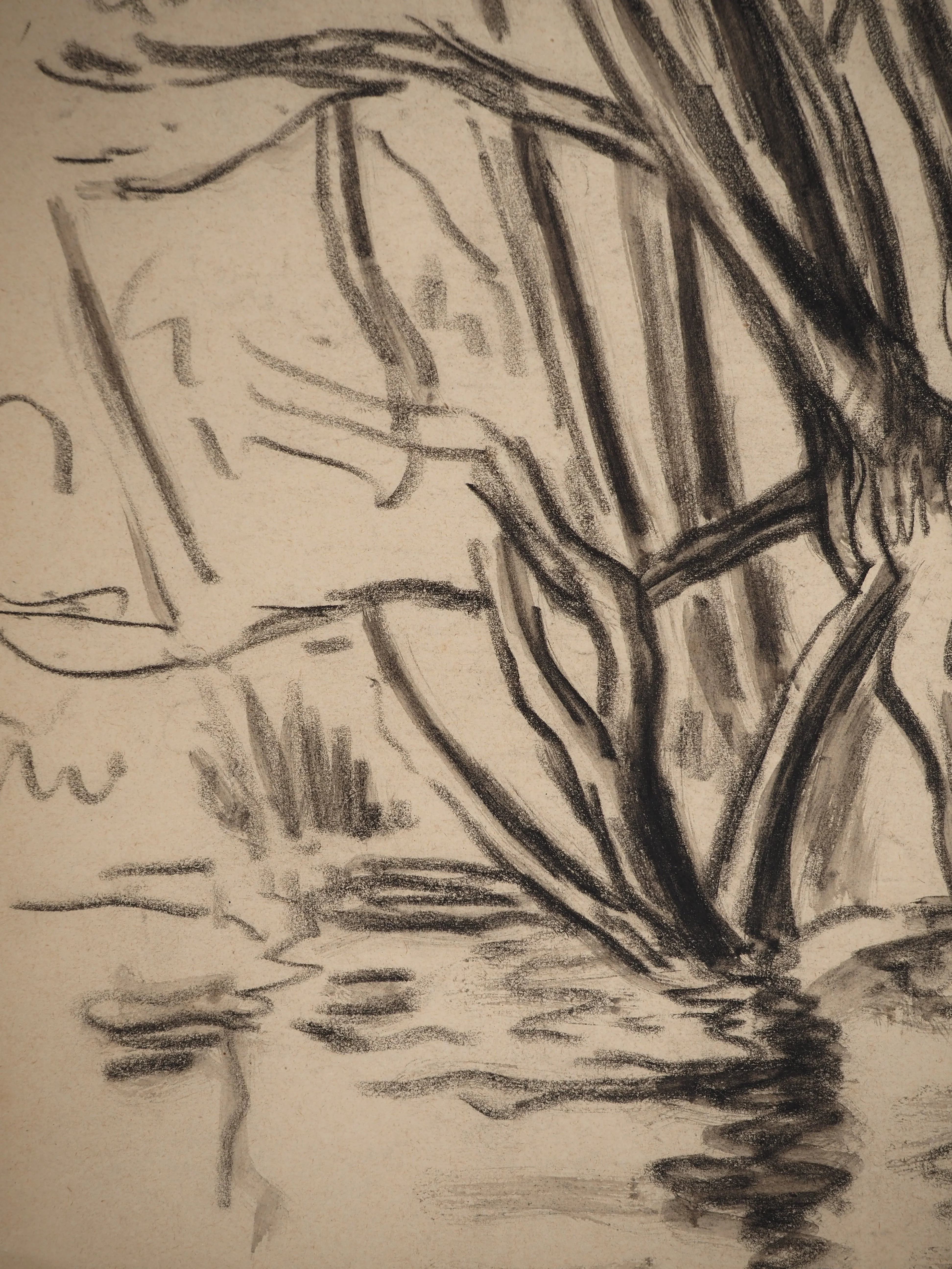 Maximilien LUCE : Bord de rivière, Dessin original signé - Image 5