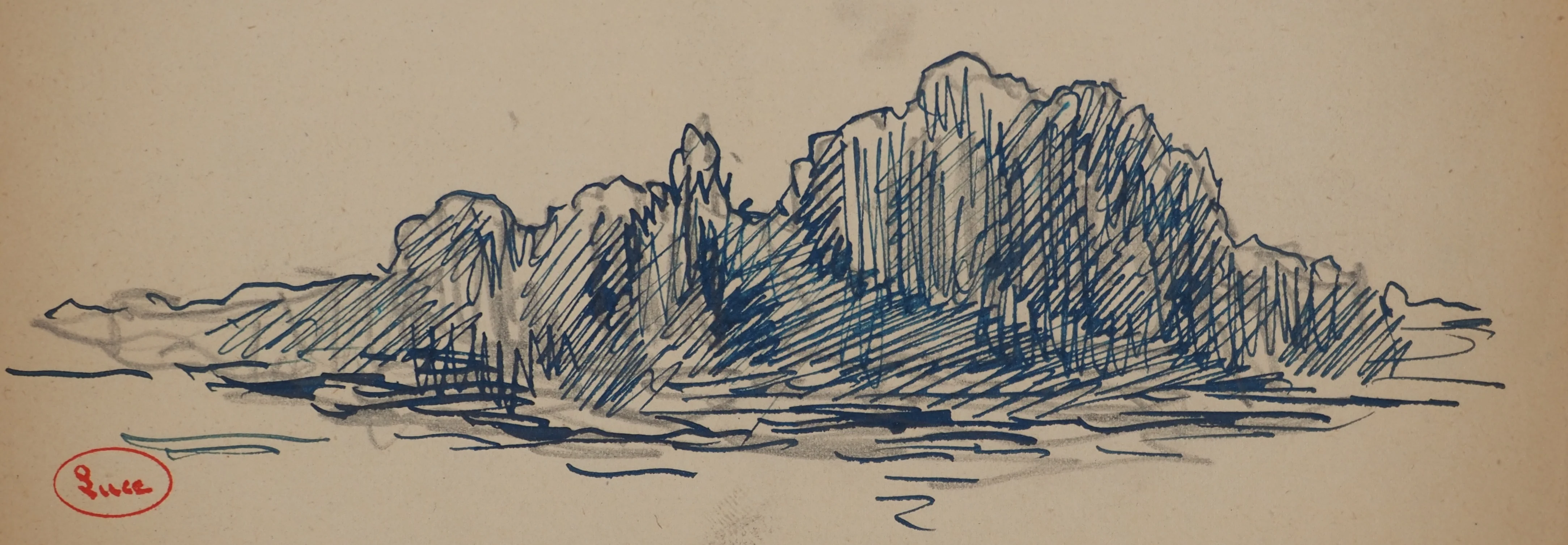 Maximilien LUCE : Falaises, Dessin original signé - Image 3