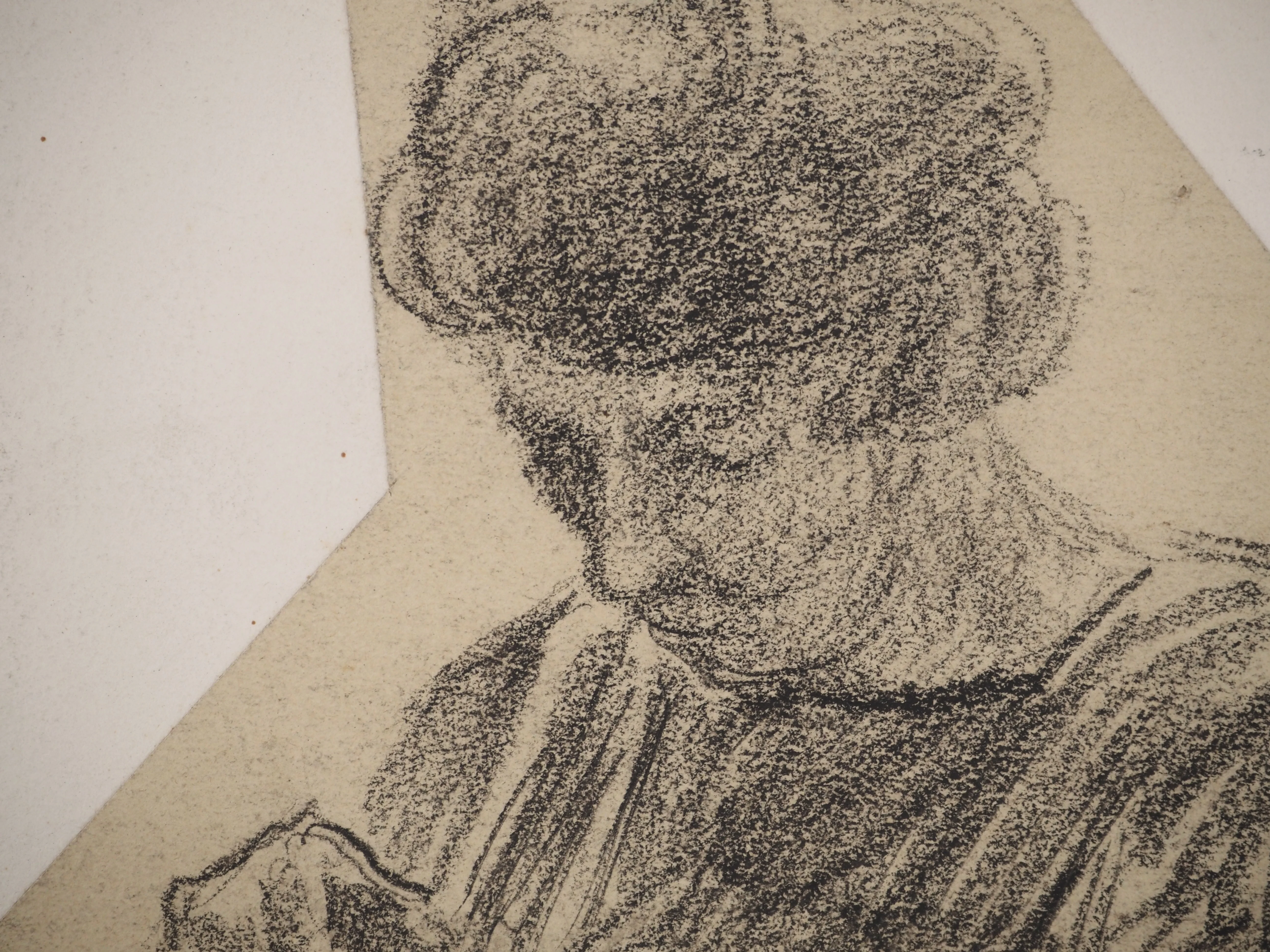 Maximilien LUCE : La couturière, Dessin original signé - Image 4
