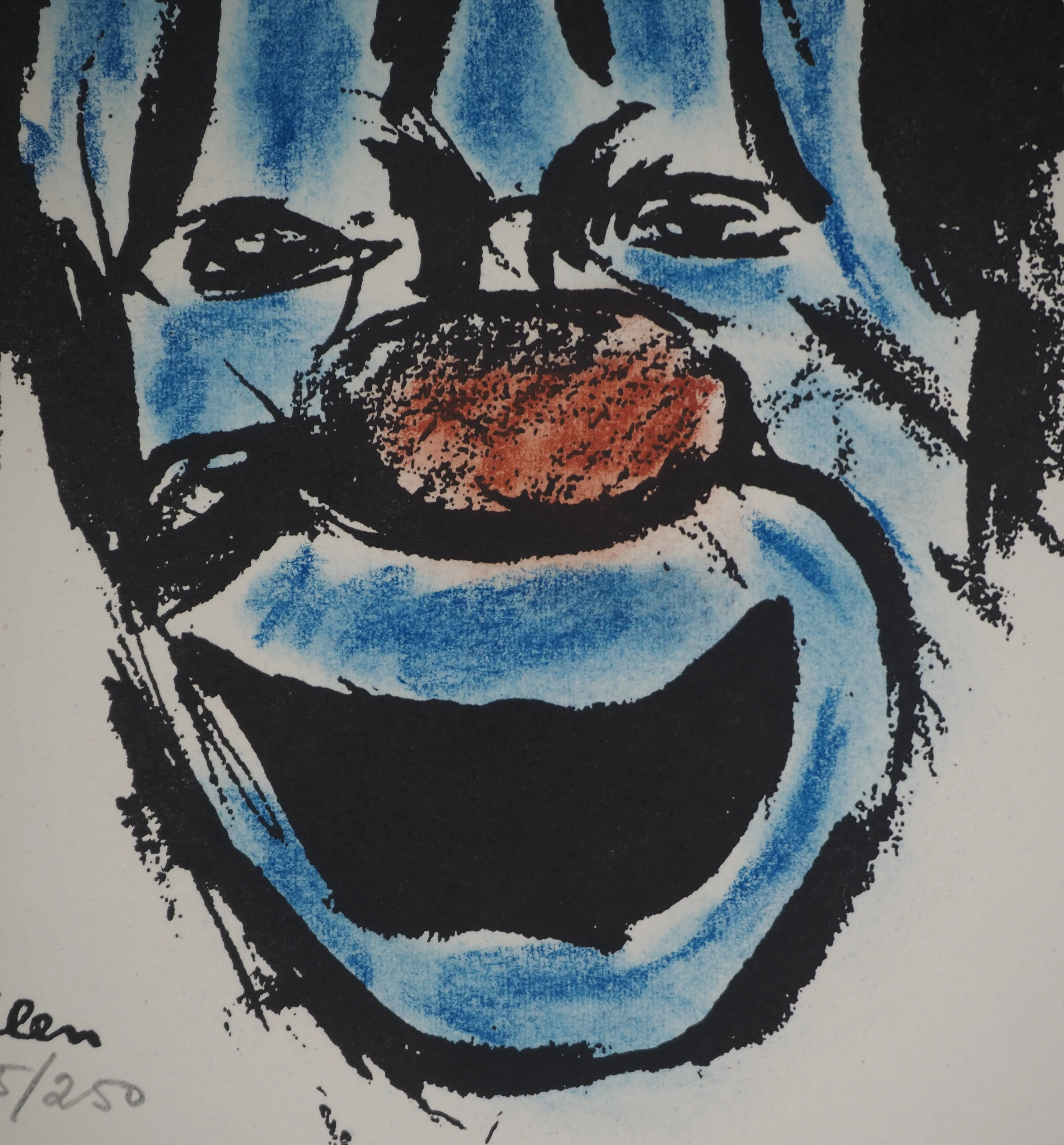 Michel ADLEN : Clown rieur, Lithographie originale signée - Image 4