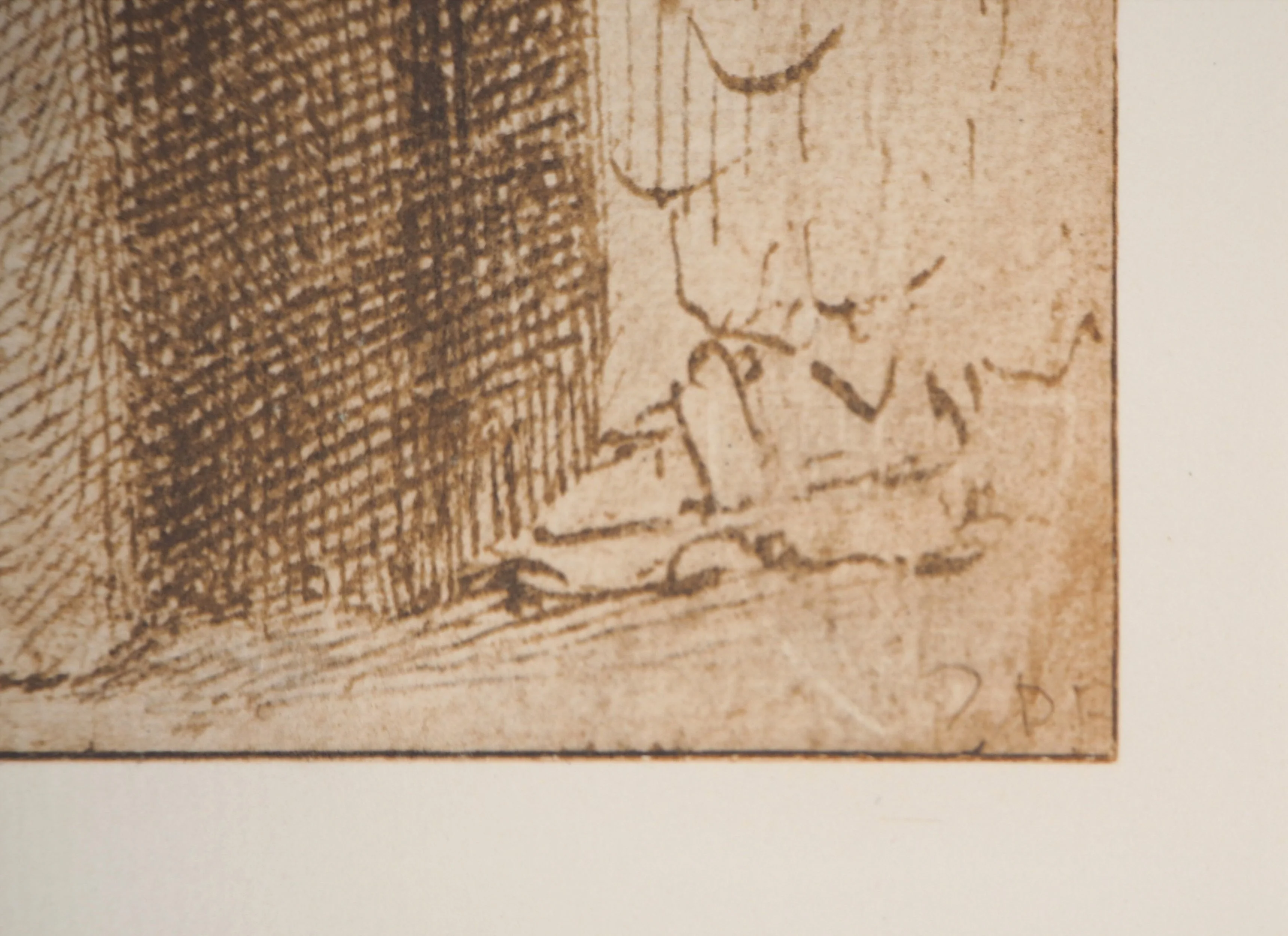 Michel-Ange BUONARROTI : Trois hommes en cape, Lithographie - Image 5