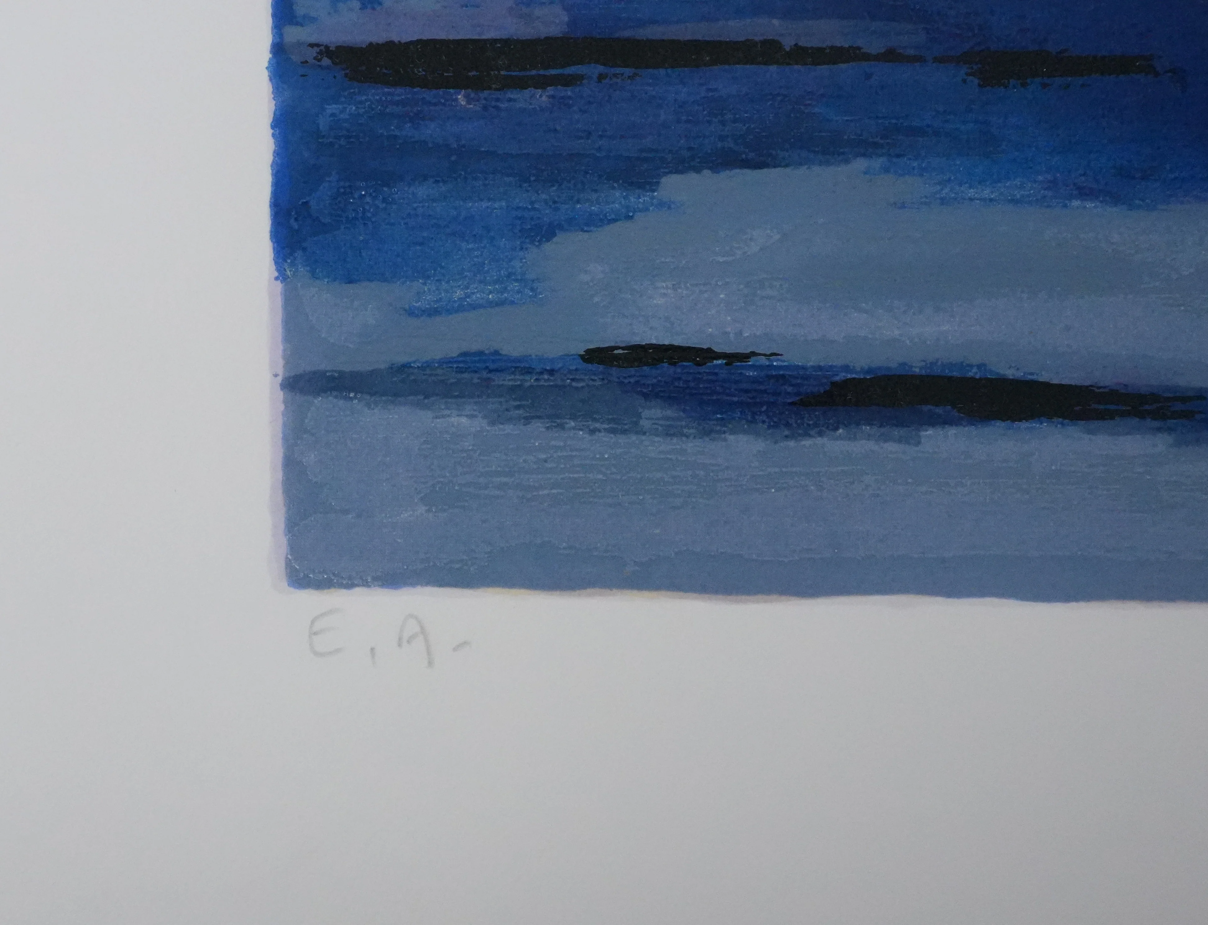 Michel HENRY : Nature morte bleutée, Sérigraphie originale signée - Image 7