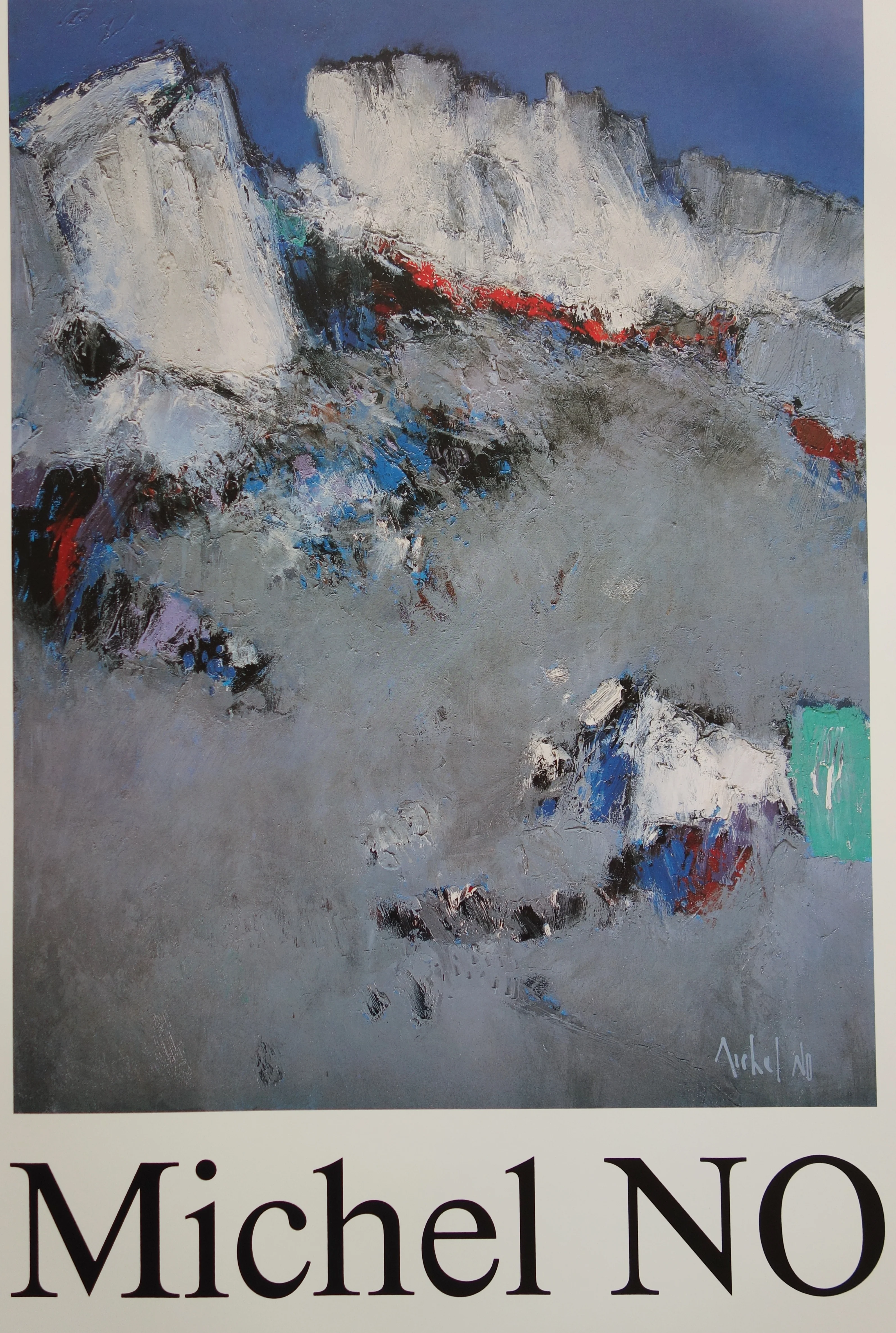 Michel NO : Alpes, les Neiges Eternelles, Affiche originale d'époque - Image 5