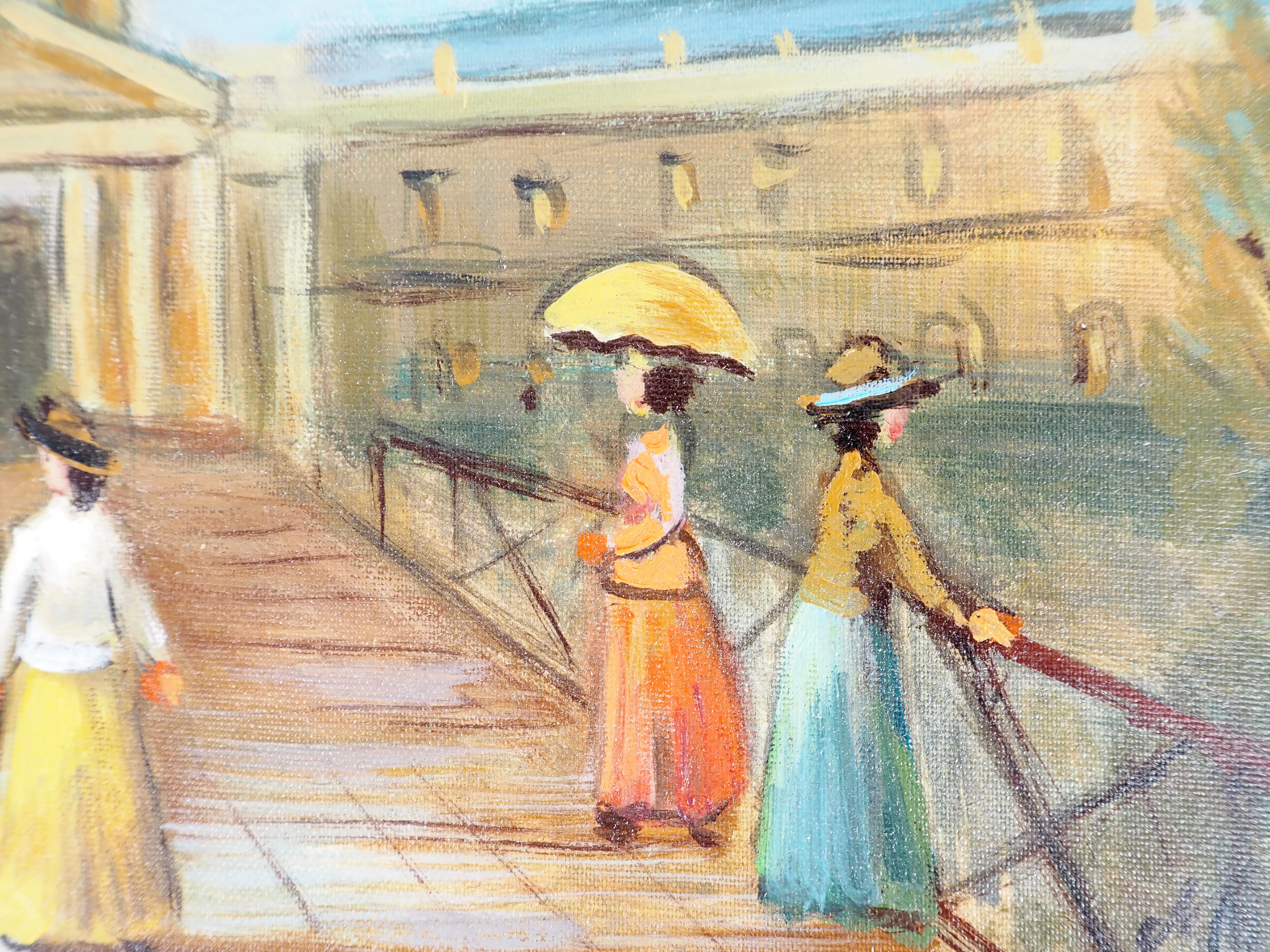 Michel PABOIS : Paris, L'institut de France qui mène vers la Seine, Huile sur toile originale signée - Image 6