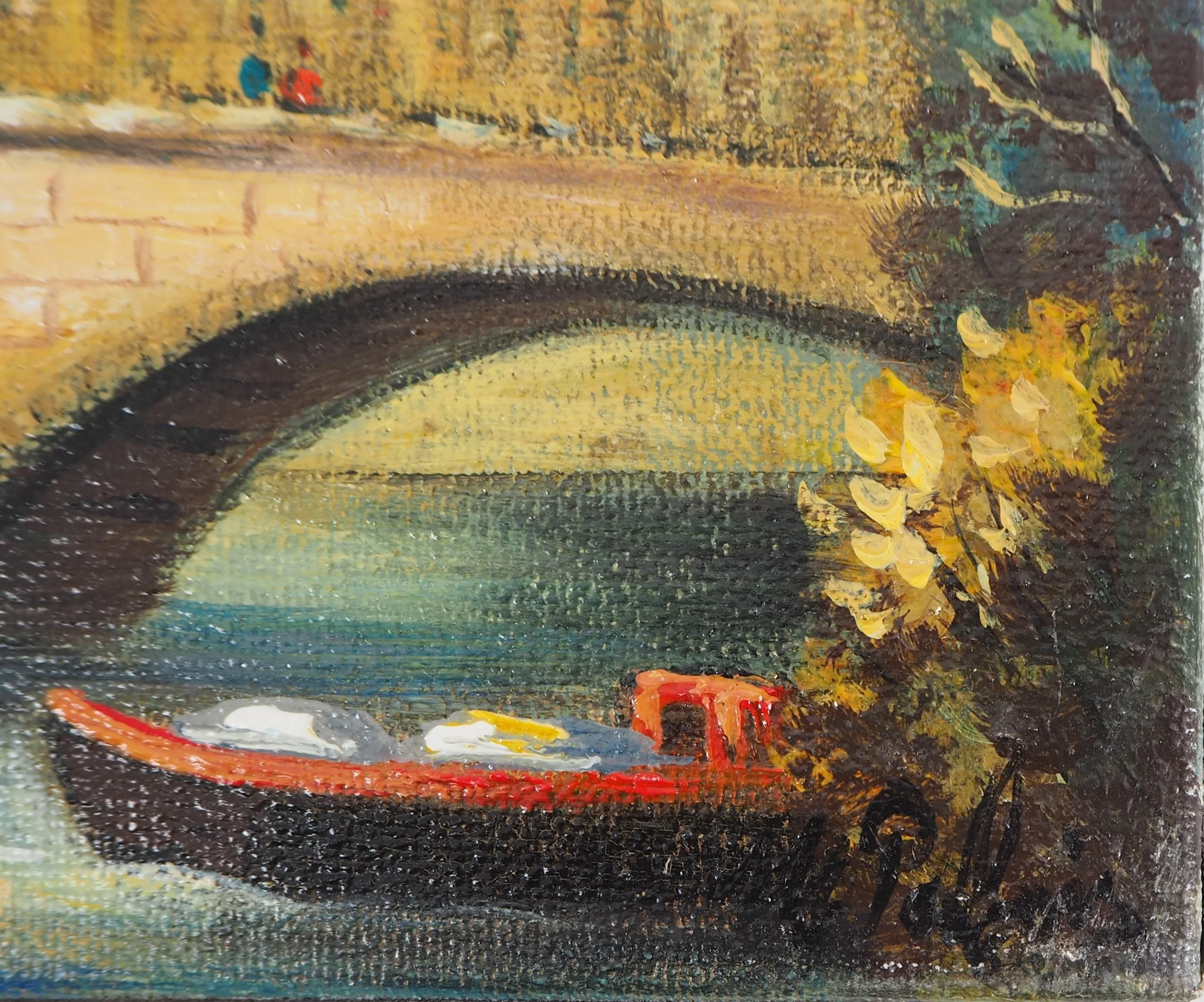 Michel PABOIS : Paris, Musée du Louvre, Huile sur toile originale signée - Image 2
