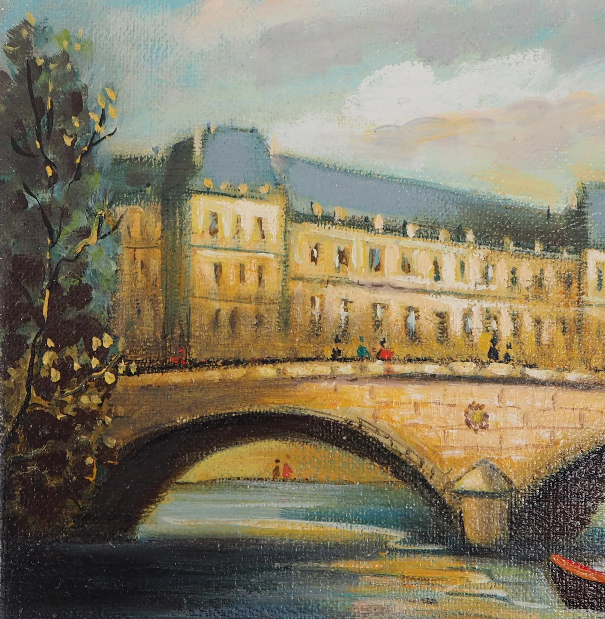 Michel PABOIS : Paris, Musée du Louvre, Huile sur toile originale signée - Image 3