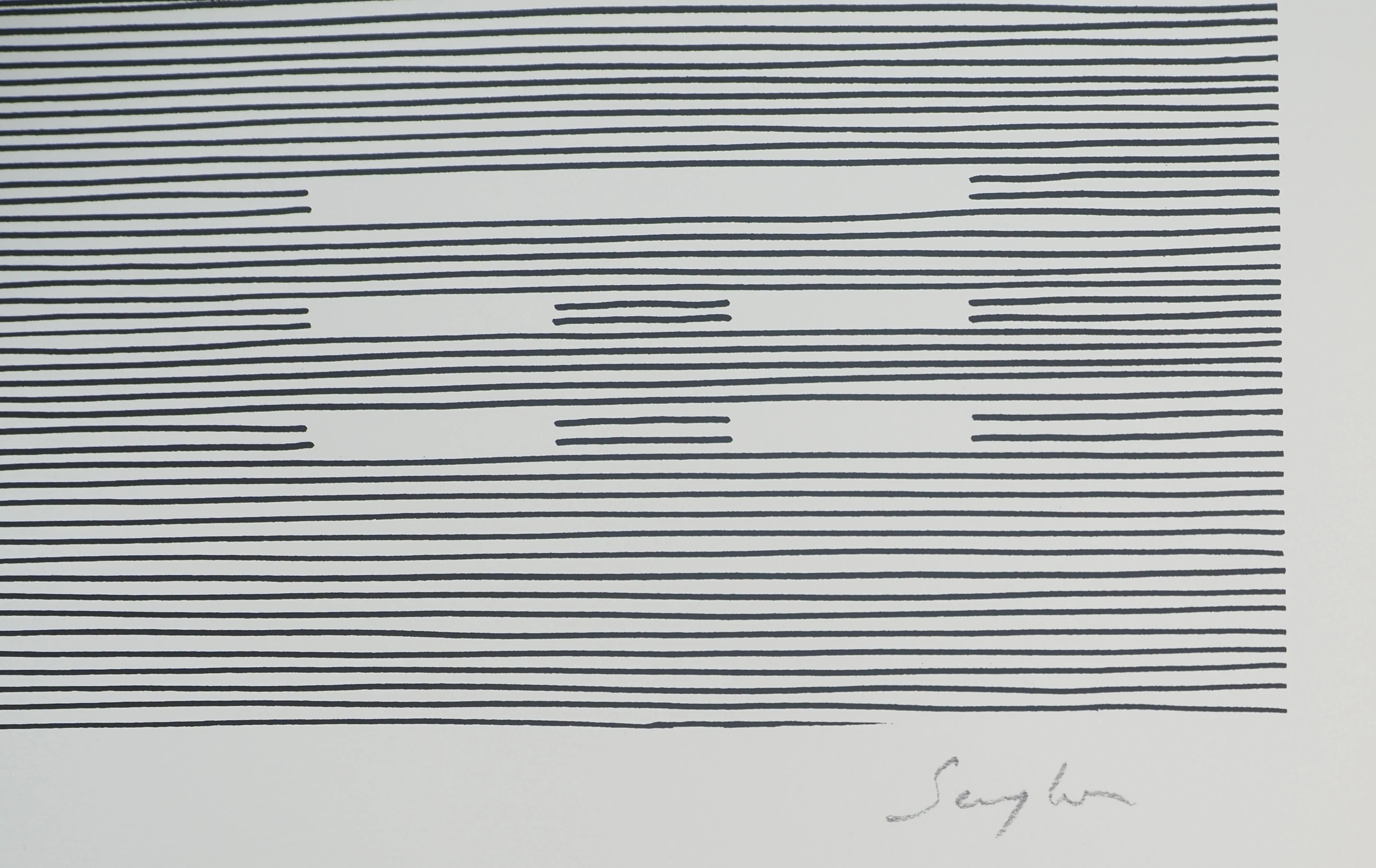 Michel SEUPHOR : Ballon flottant, Lithographie originale signée - Image 2