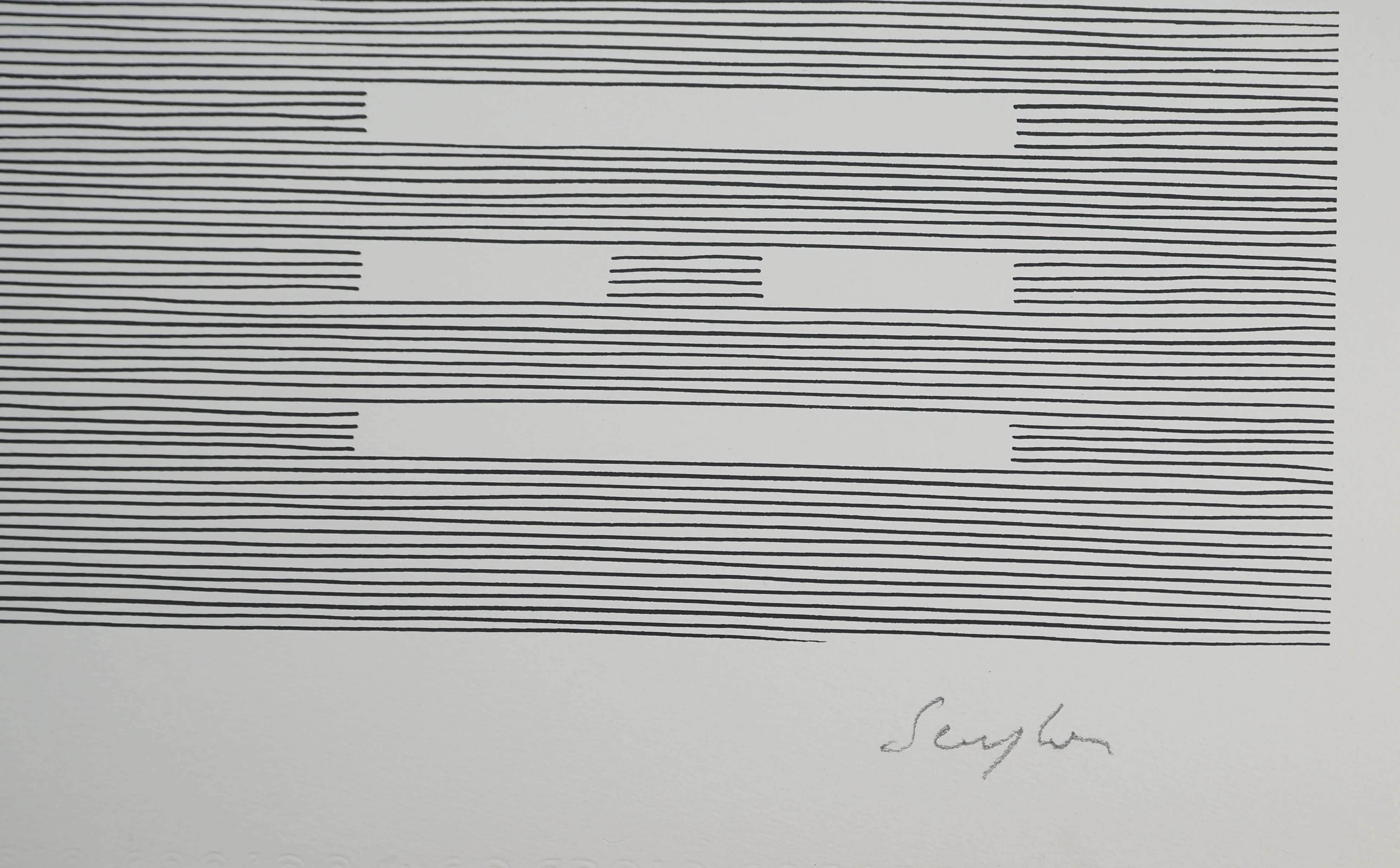 Michel SEUPHOR : Cercle et contraste, Lithographie originale signée - Image 2