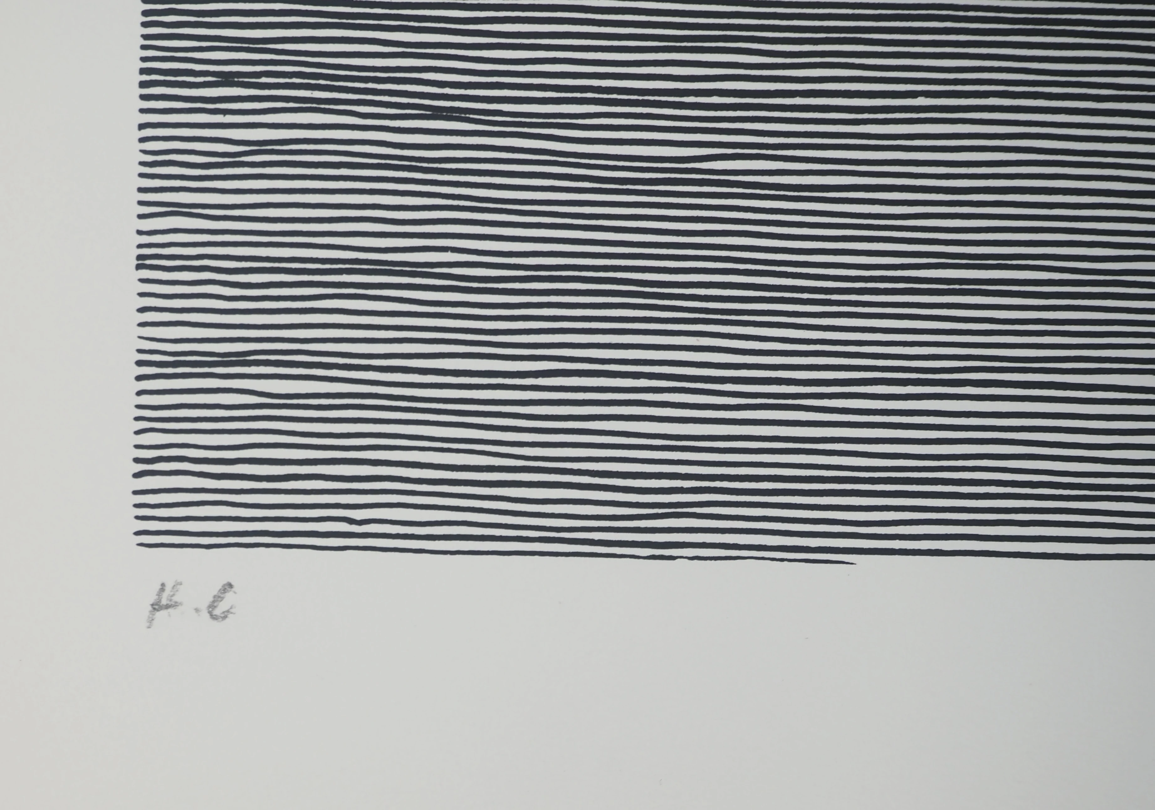 Michel SEUPHOR : Coucher de soleil, Lithographie originale signée - Image 6
