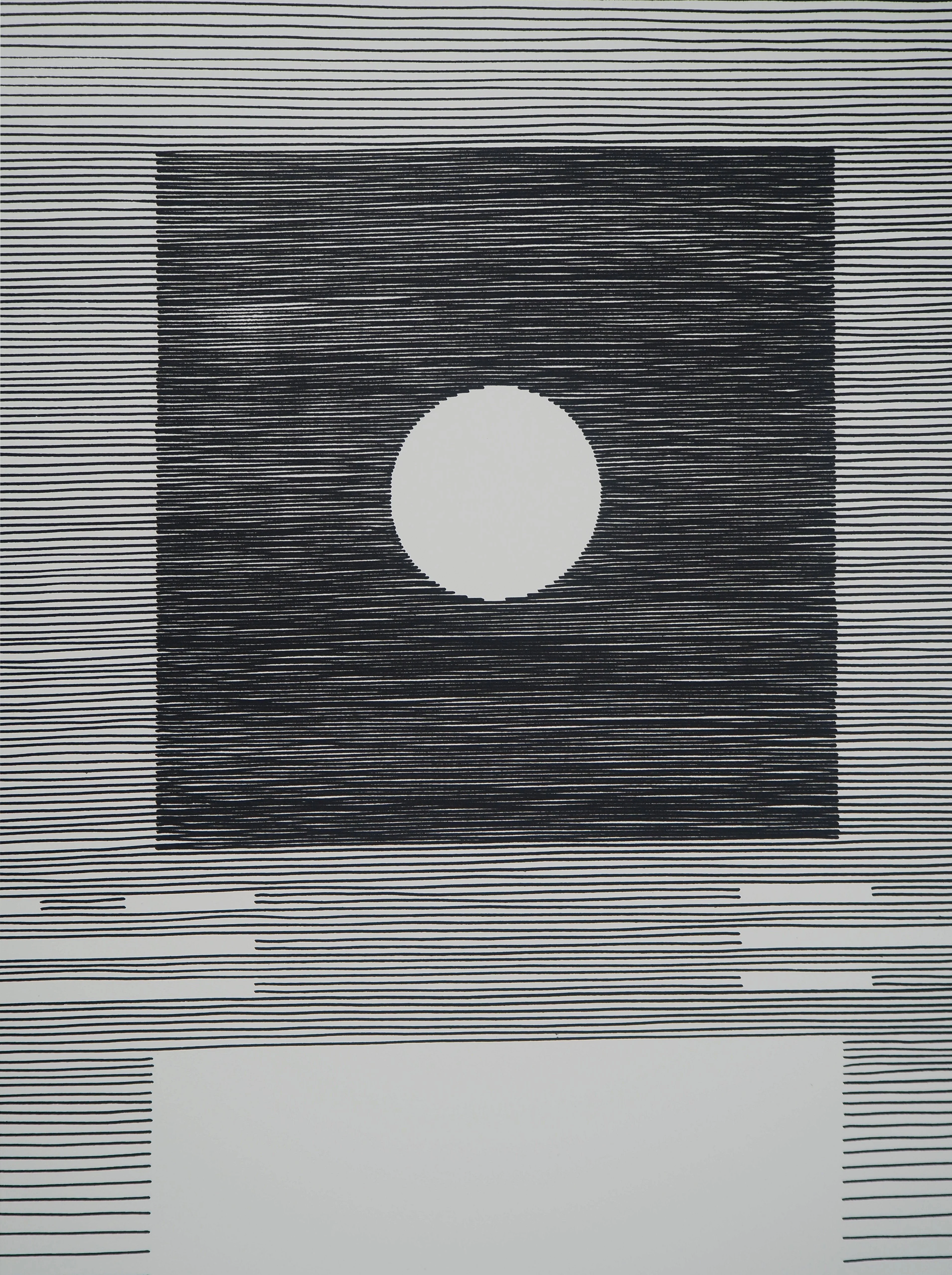 Michel SEUPHOR : Jeux de contrastes, Lithographie originale signée - Image 5