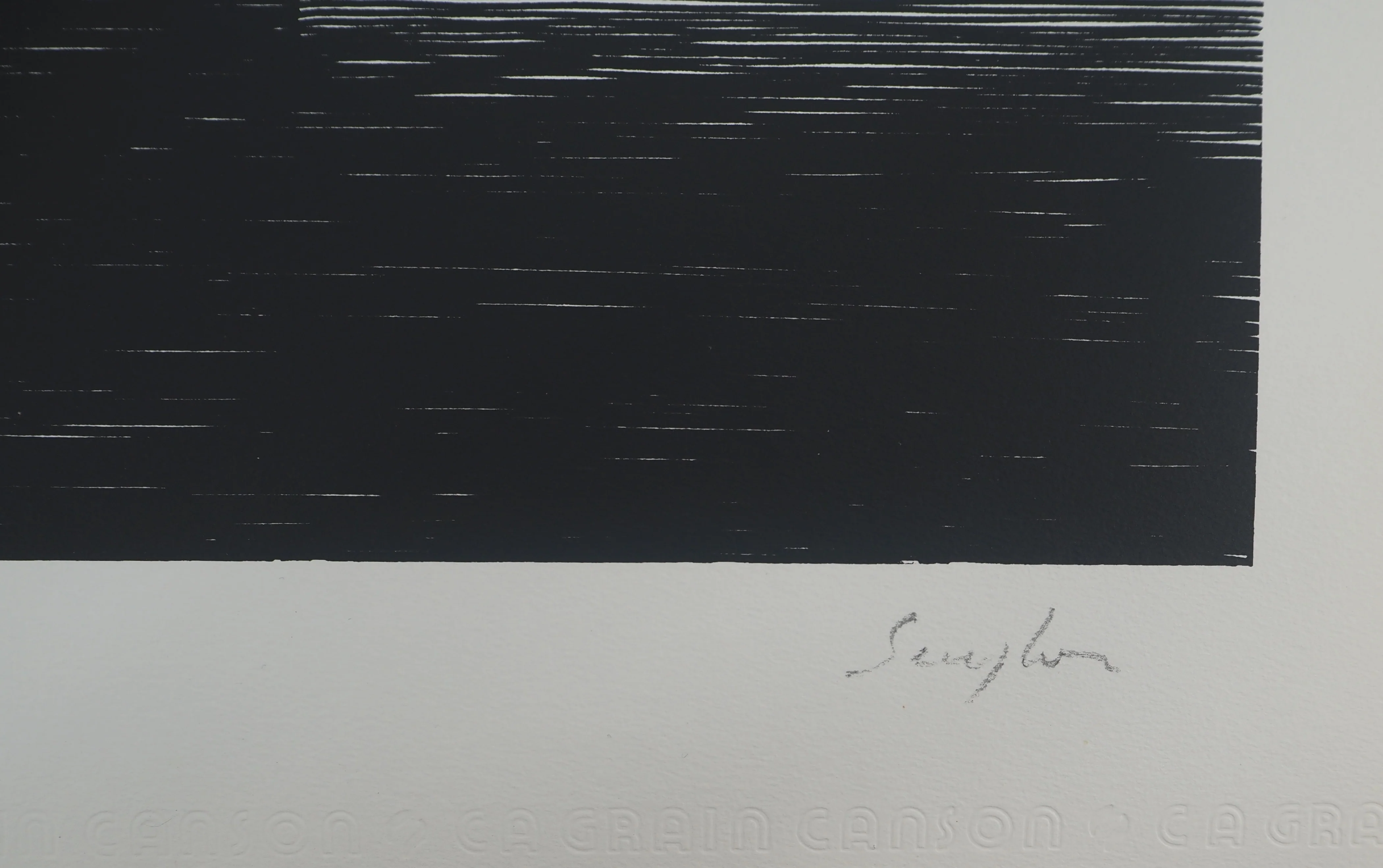 Michel SEUPHOR : Symétrie et contrastes, Lithographie originale signée - Image 2