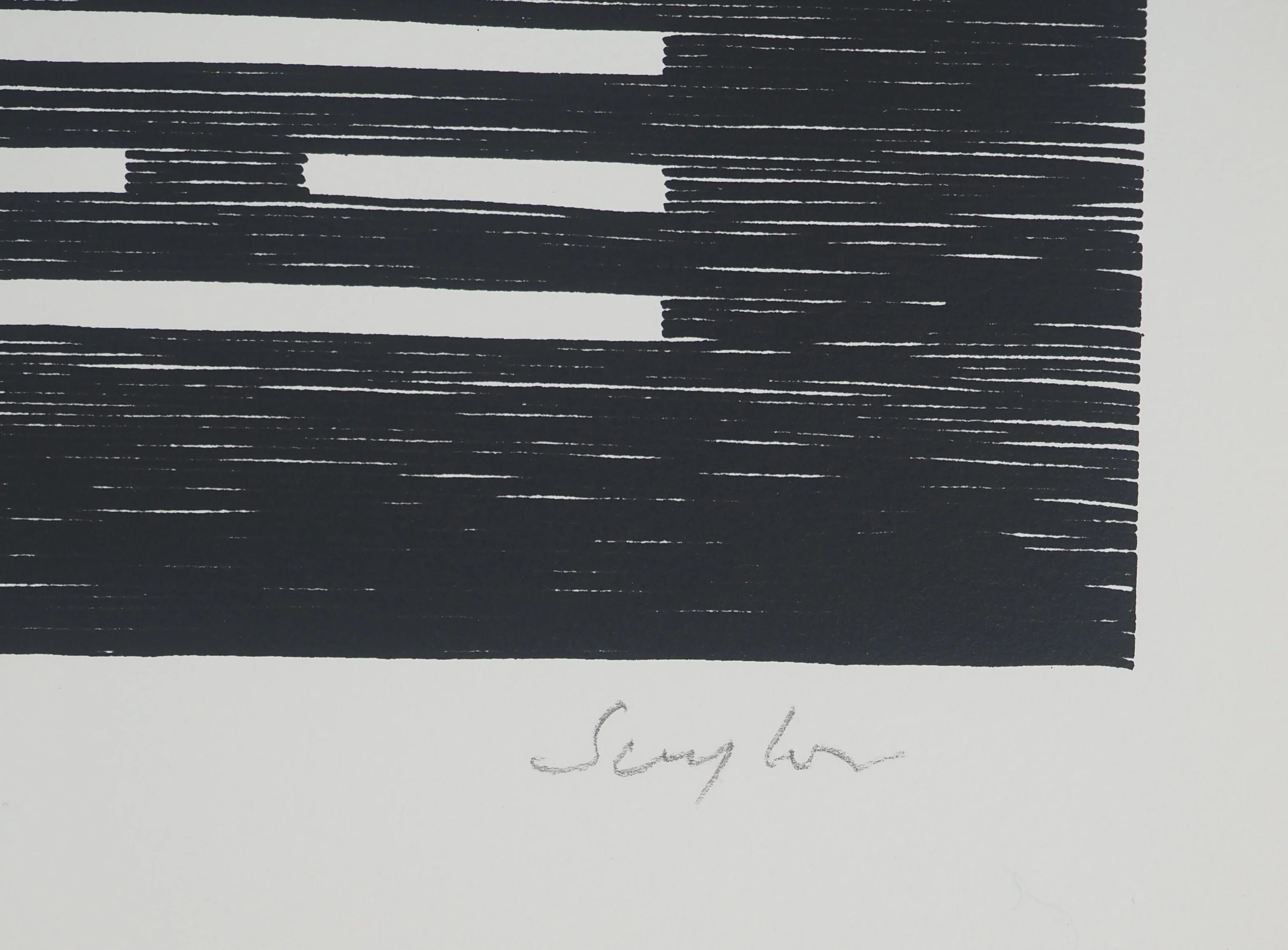 Michel SEUPHOR : Voyage linéaire, Lithographie originale signée - Image 2
