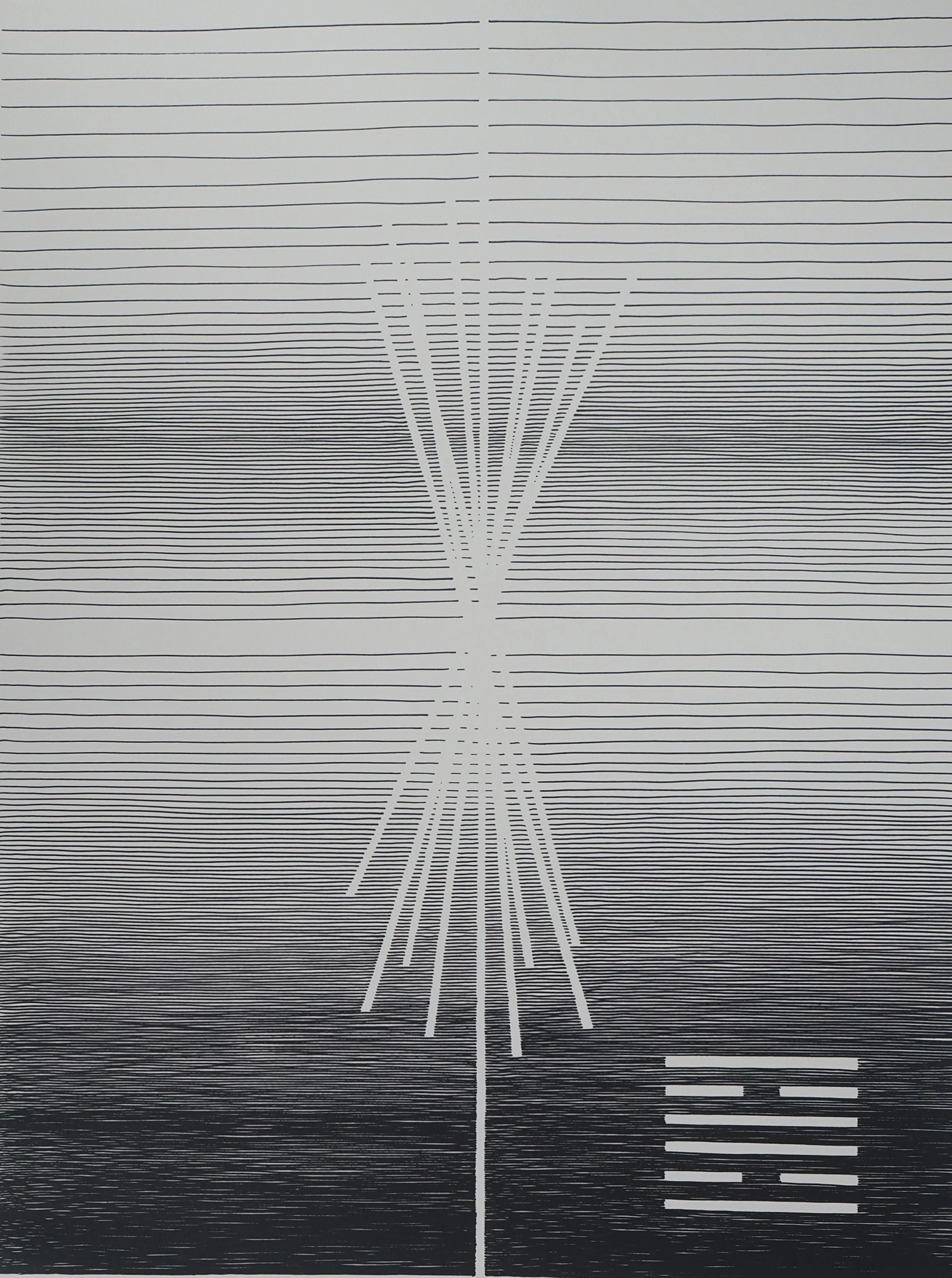 Michel SEUPHOR : Voyage linéaire, Lithographie originale signée - Image 3