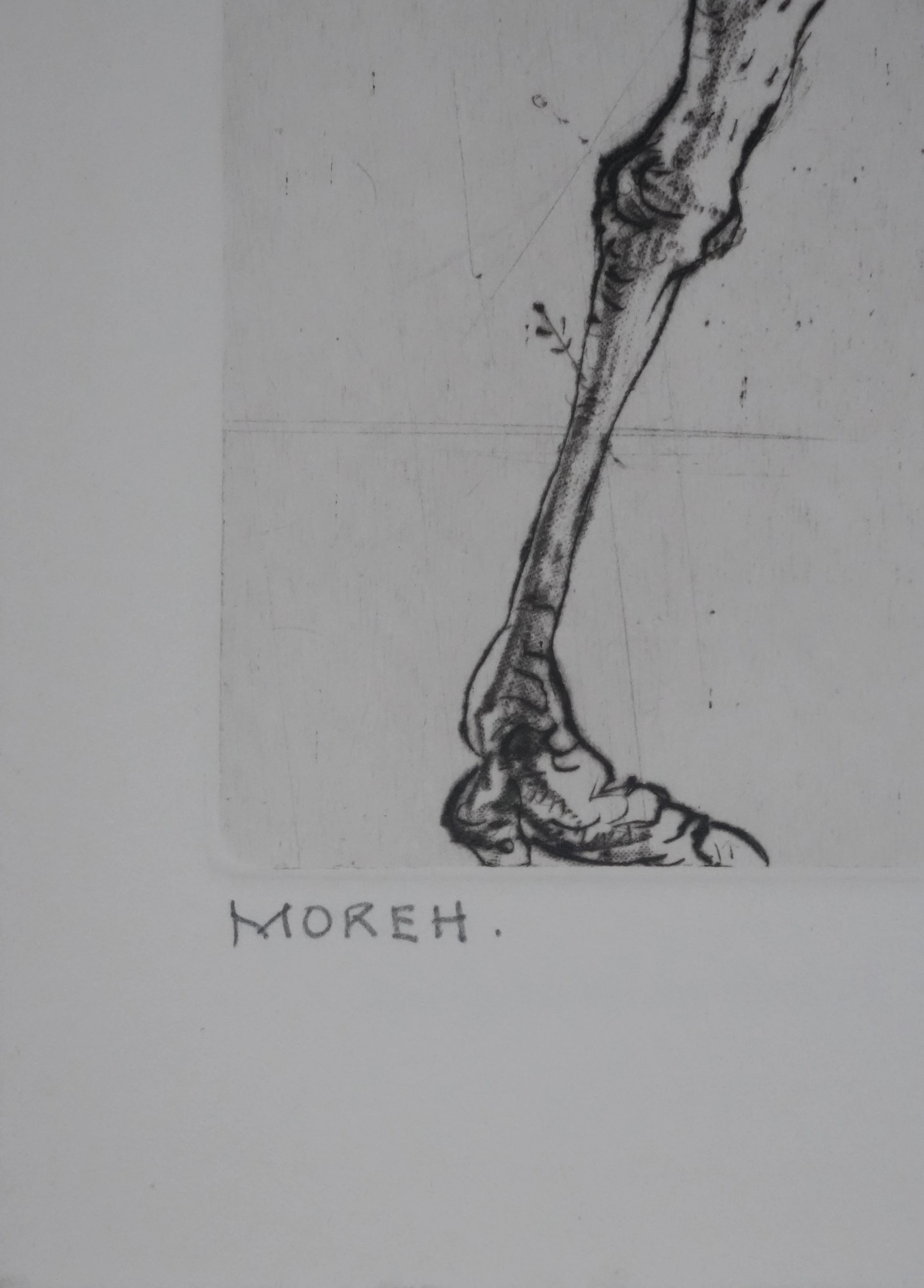 Modercai MOREH : Le dresseur du cirque, Gravure originale signée - Image 3
