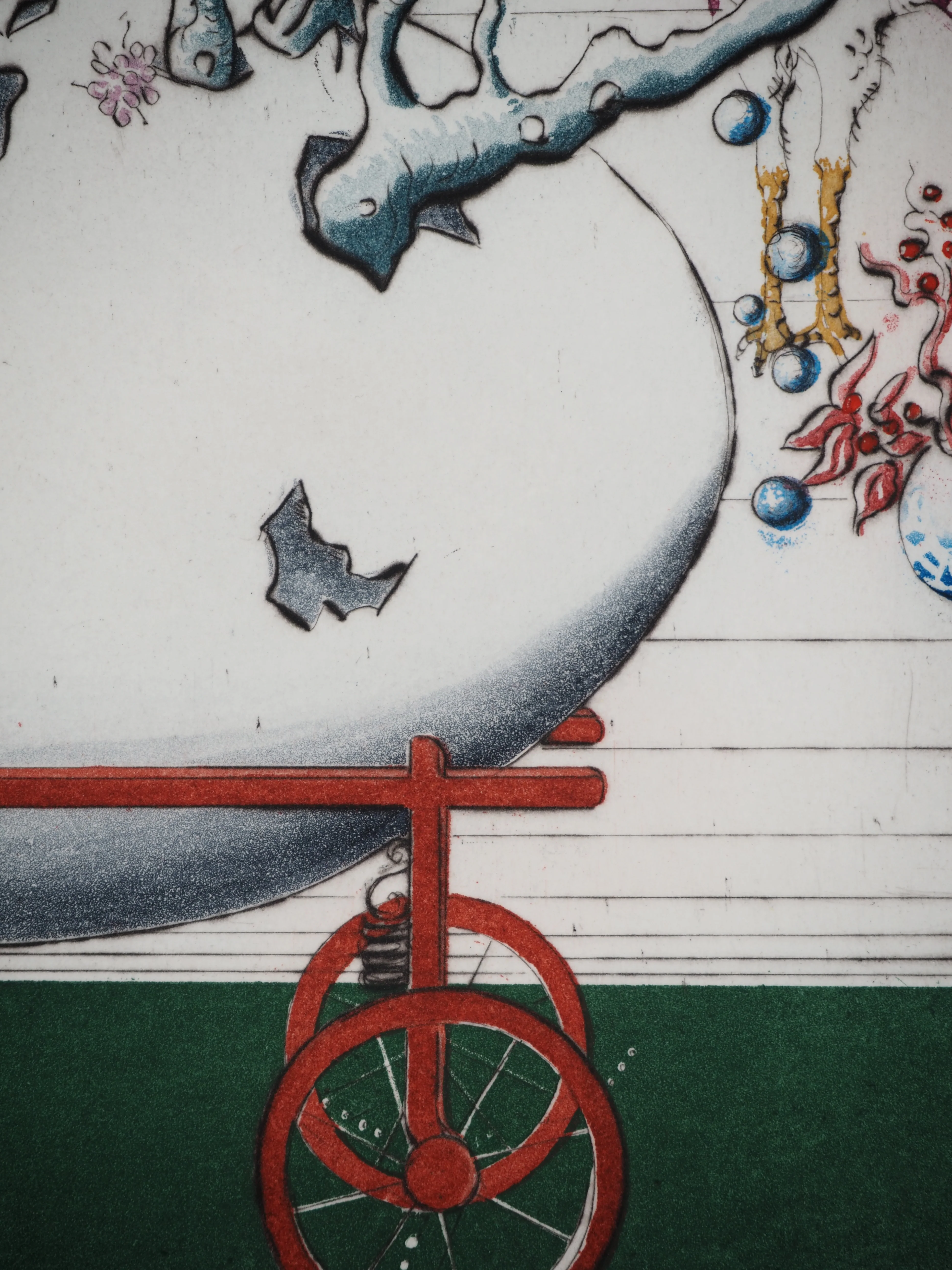 Mordecaï MOREH : L'Œuf cosmique, Gravure originale signée - Image 5