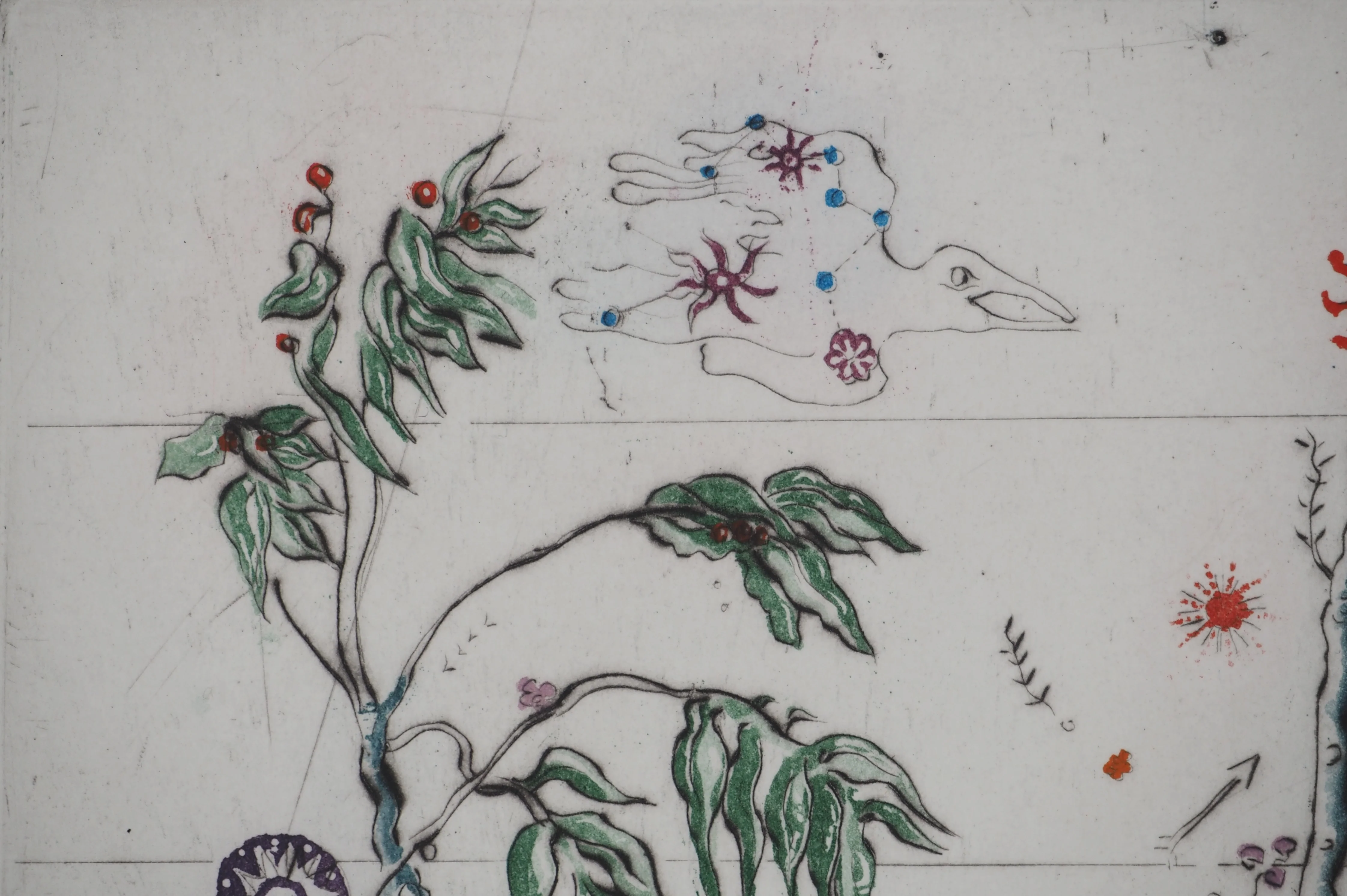 Mordecaï MOREH : L'Œuf cosmique, Gravure originale signée - Image 6