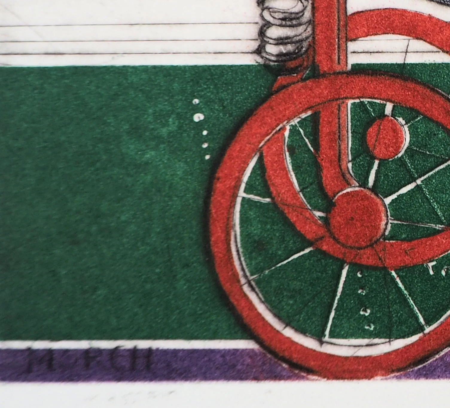 Mordecaï MOREH : L’œuf, Gravure originale signée - Image 2