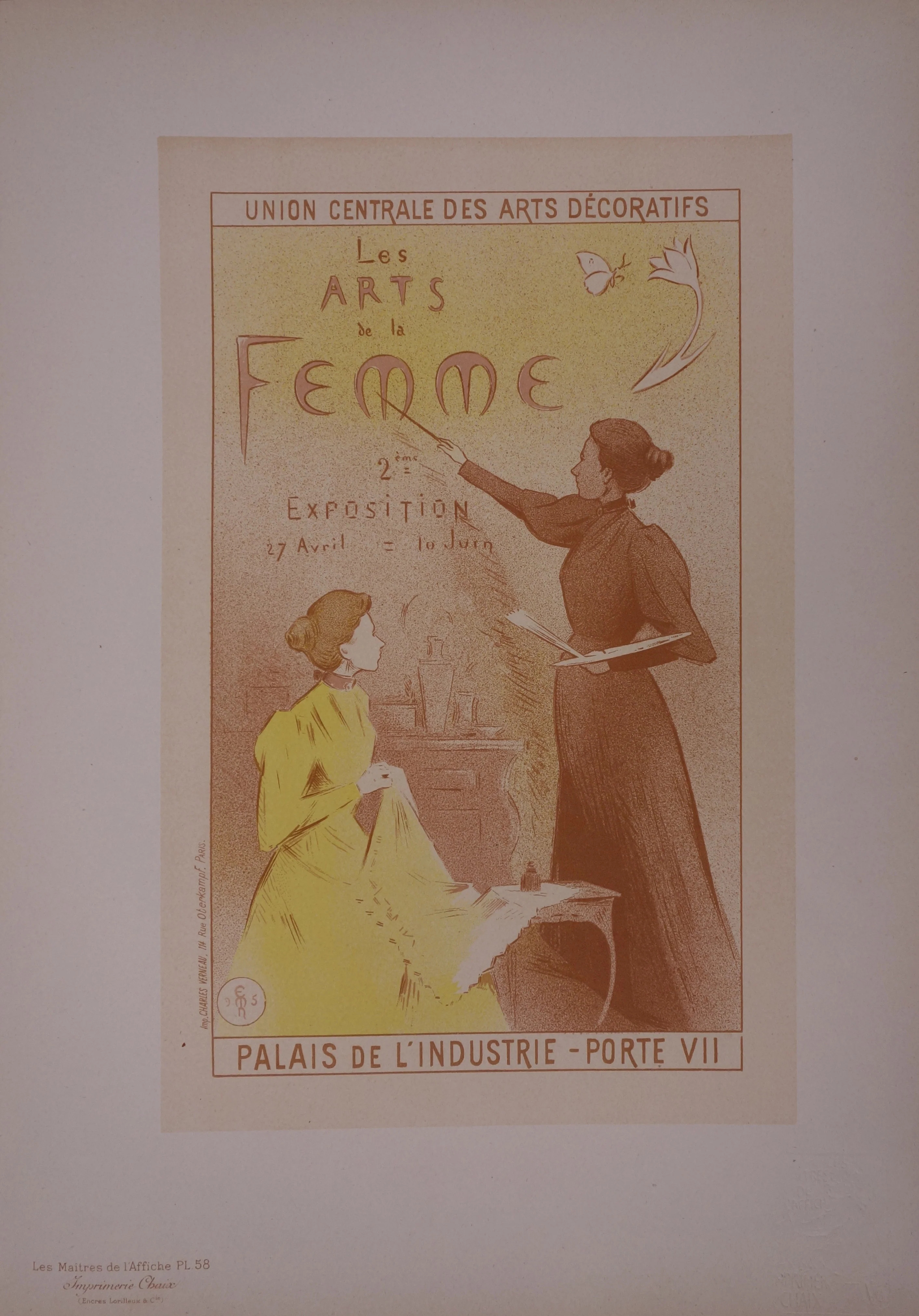 Étienne Adolphe MOREAU-NÉLATON : Les Arts de la Femme, Lithographie originale signée