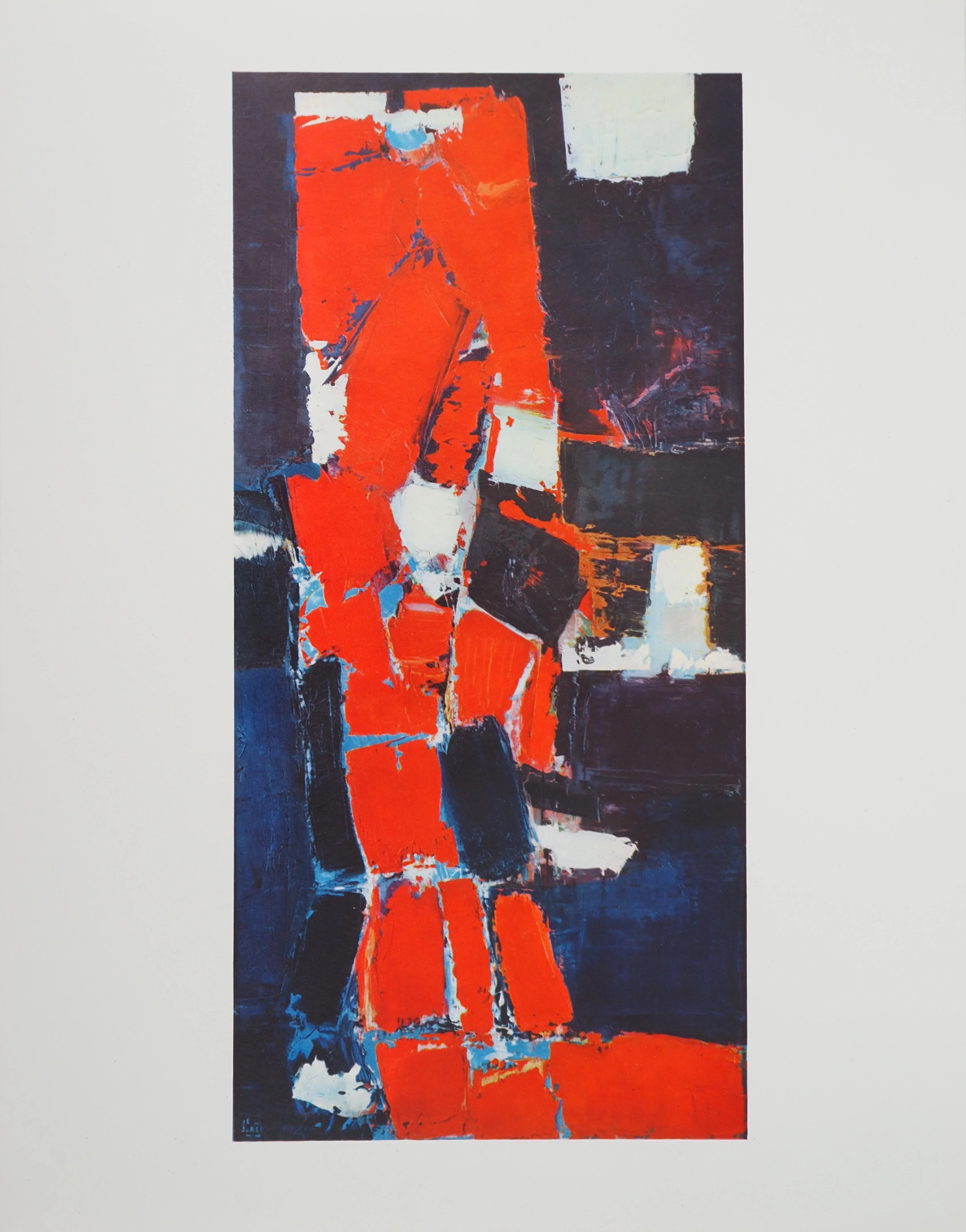 Nicolas DE STAEL : Parc des Princes, Héliogravure signée