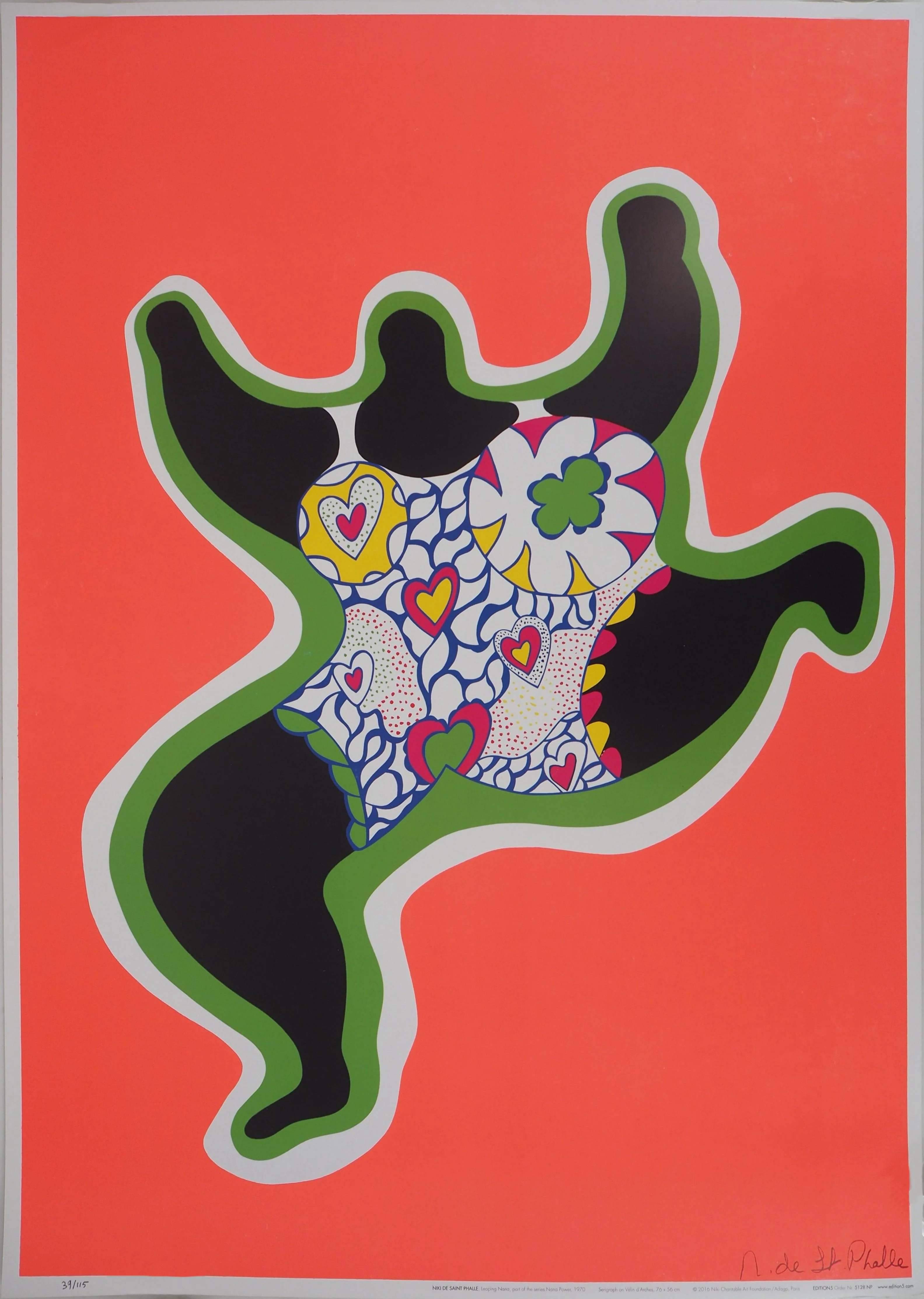 Niki de SAINT PHALLE : Nana qui danse, Tirage Offset Signée