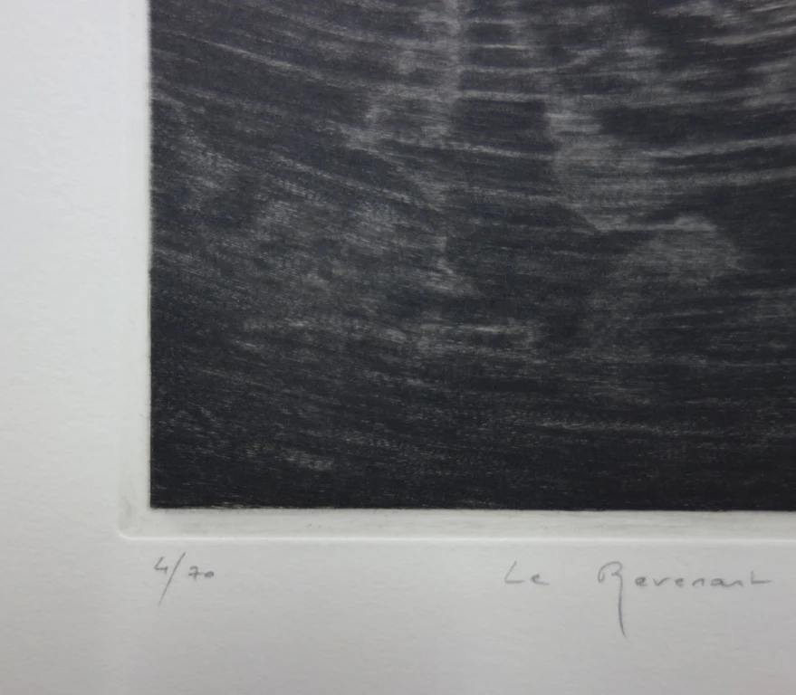 Hélène NUÉ : Le Revenant, Gravure originale signée - Image 6