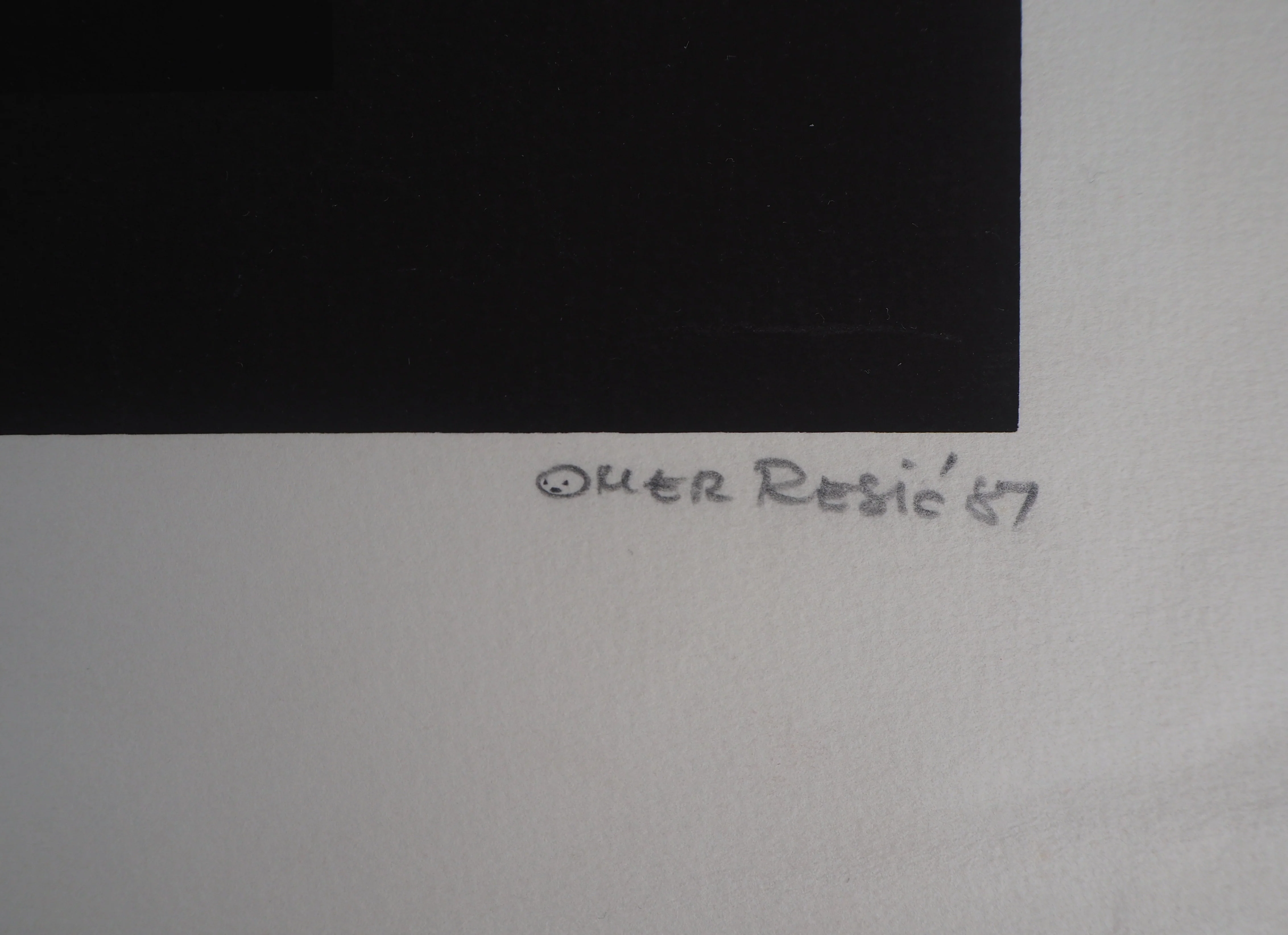 Omer RESIC : Le tapis coloré, Lithographie originale signée - Image 2