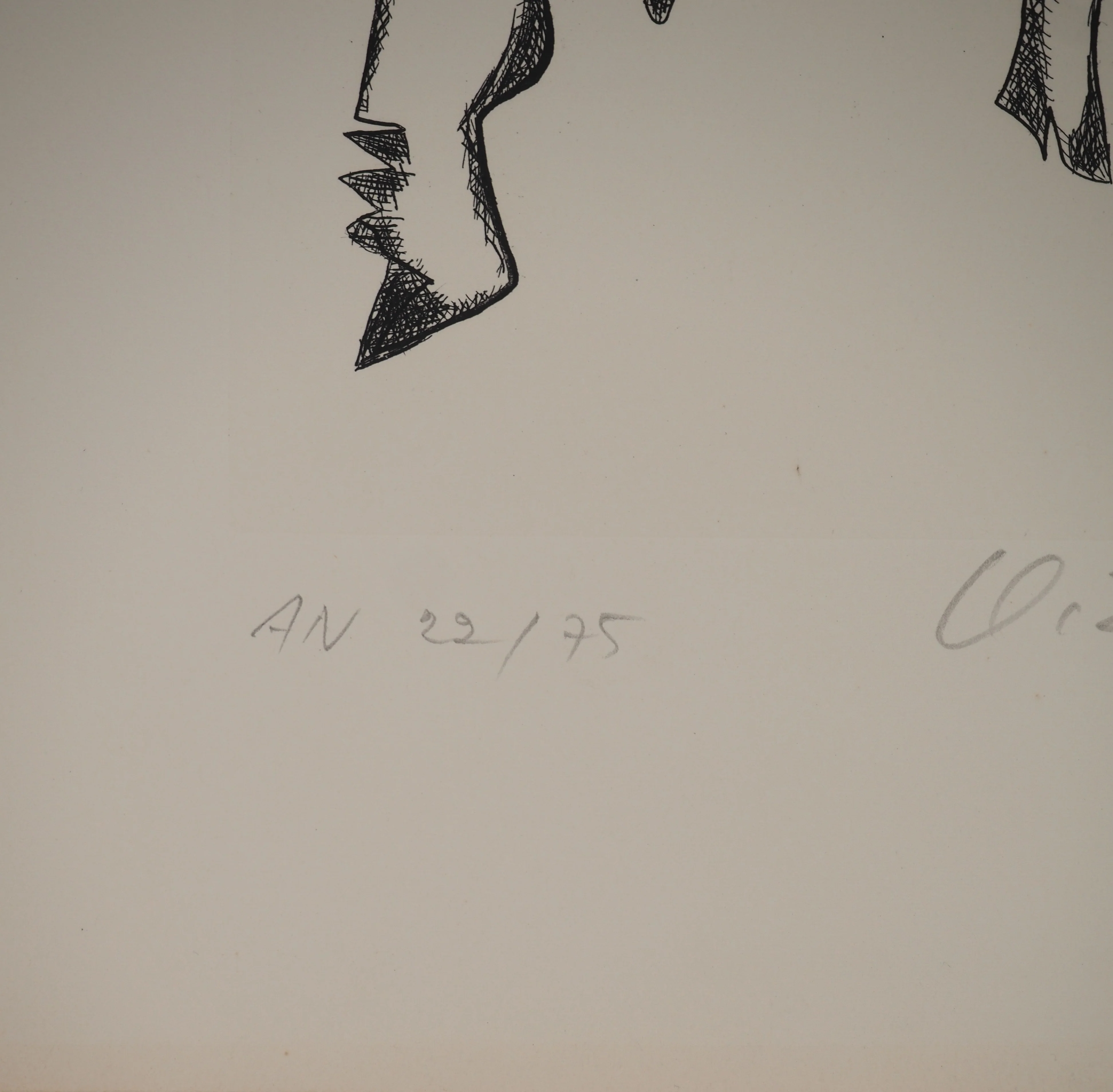 Ossip ZADKINE : Tendresse, Gravure originale signée - Image 4