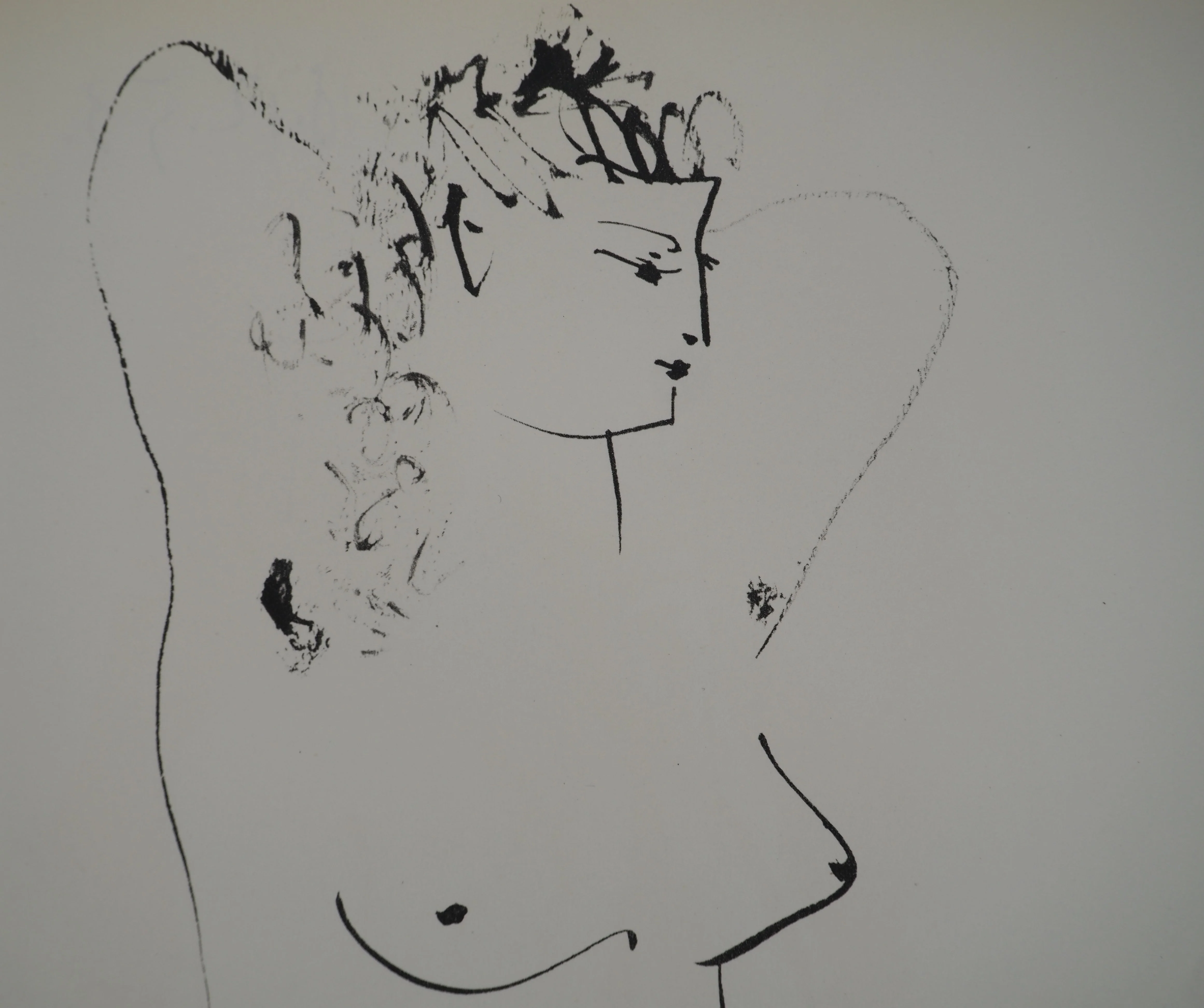 Pablo PICASSO : Comédie Humaine, L'homme au chapeau et la jeune fille, Héliogravure - Image 6