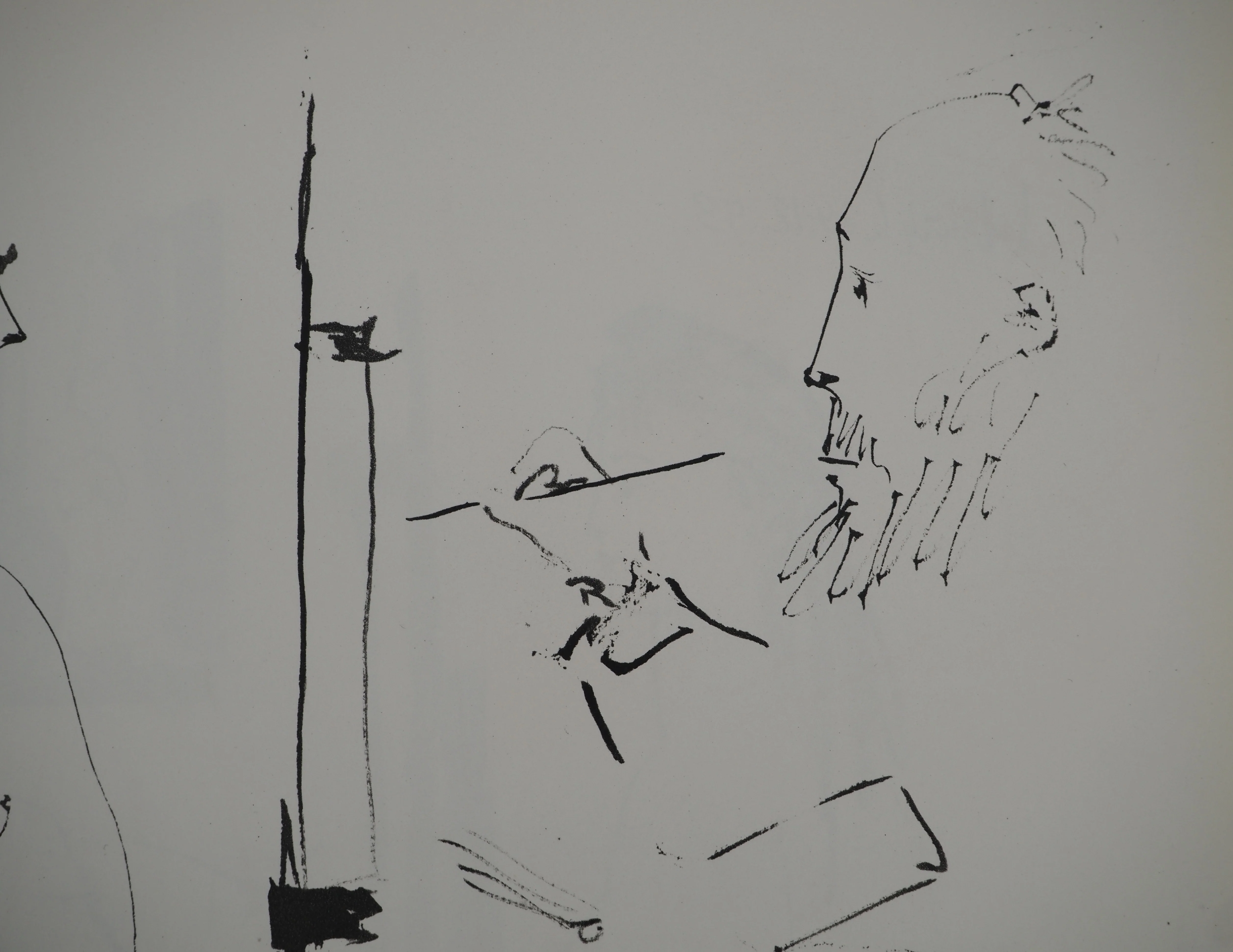Pablo PICASSO : Comédie Humaine, Le modèle aux jambes croisées, Héliogravure - Image 3