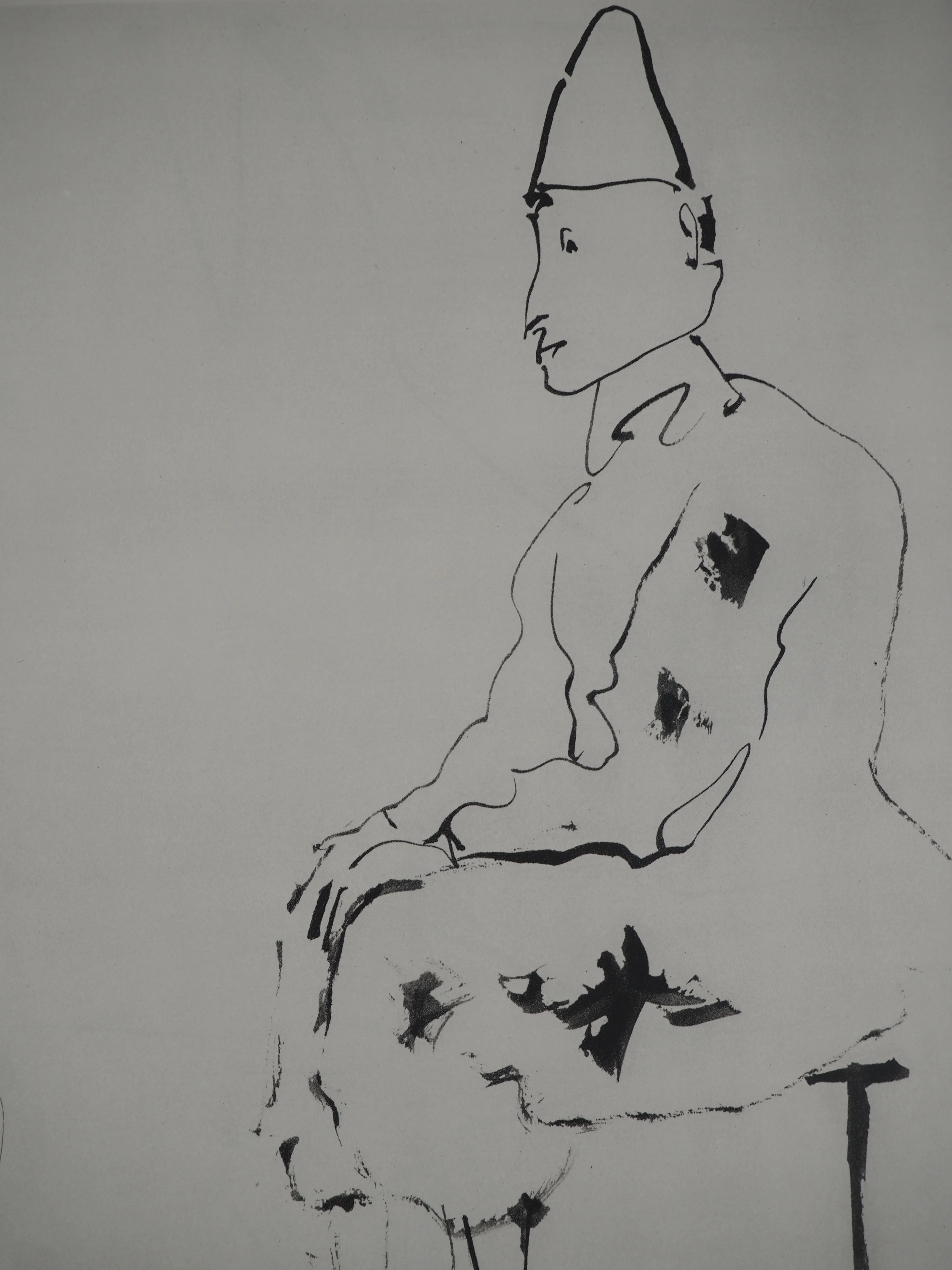 Pablo PICASSO : Comédie Humaine, Nu avec Arlequin, Héliogravure - Image 6